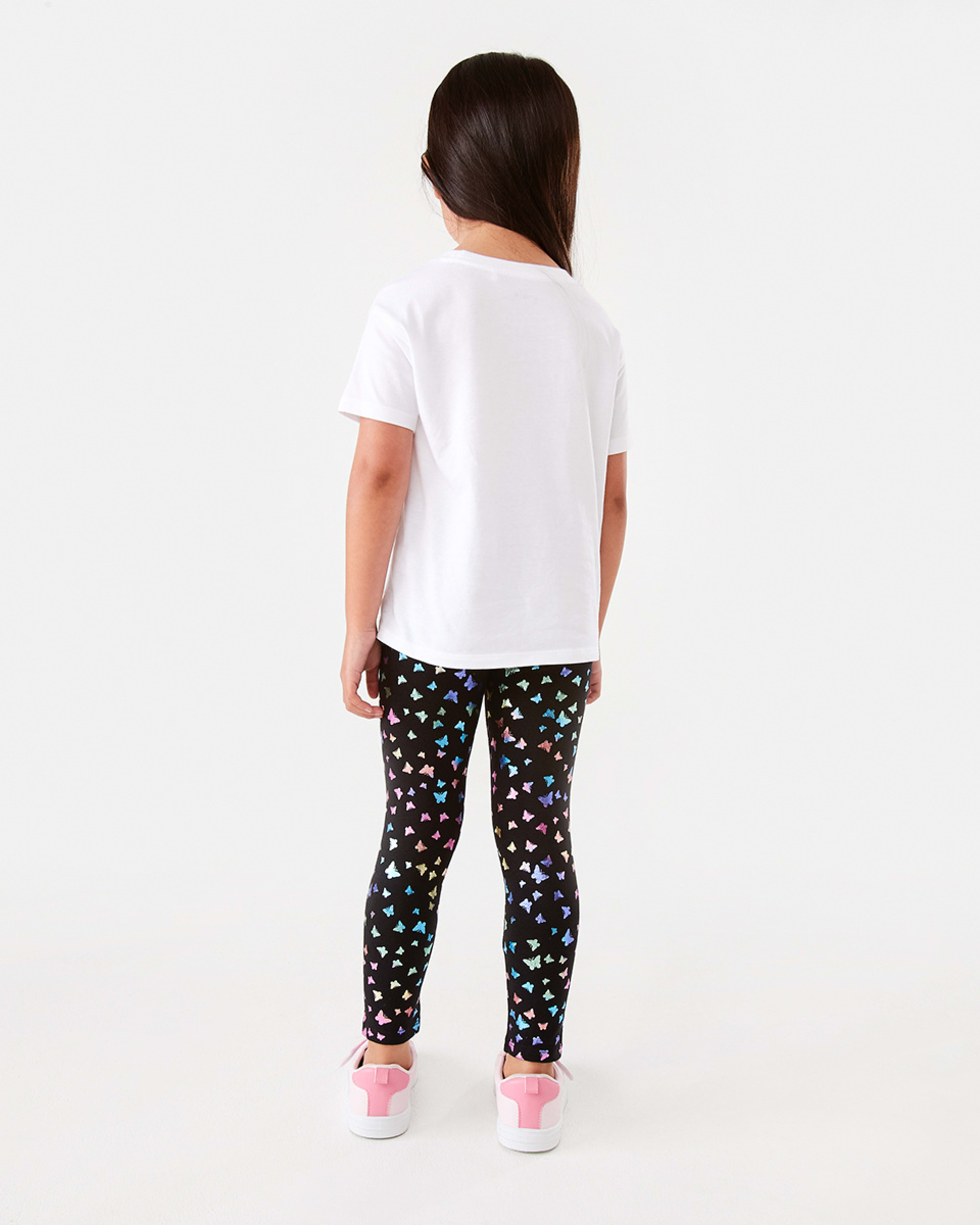 6 Foil Leggings Blk Bfly, 6 of 8