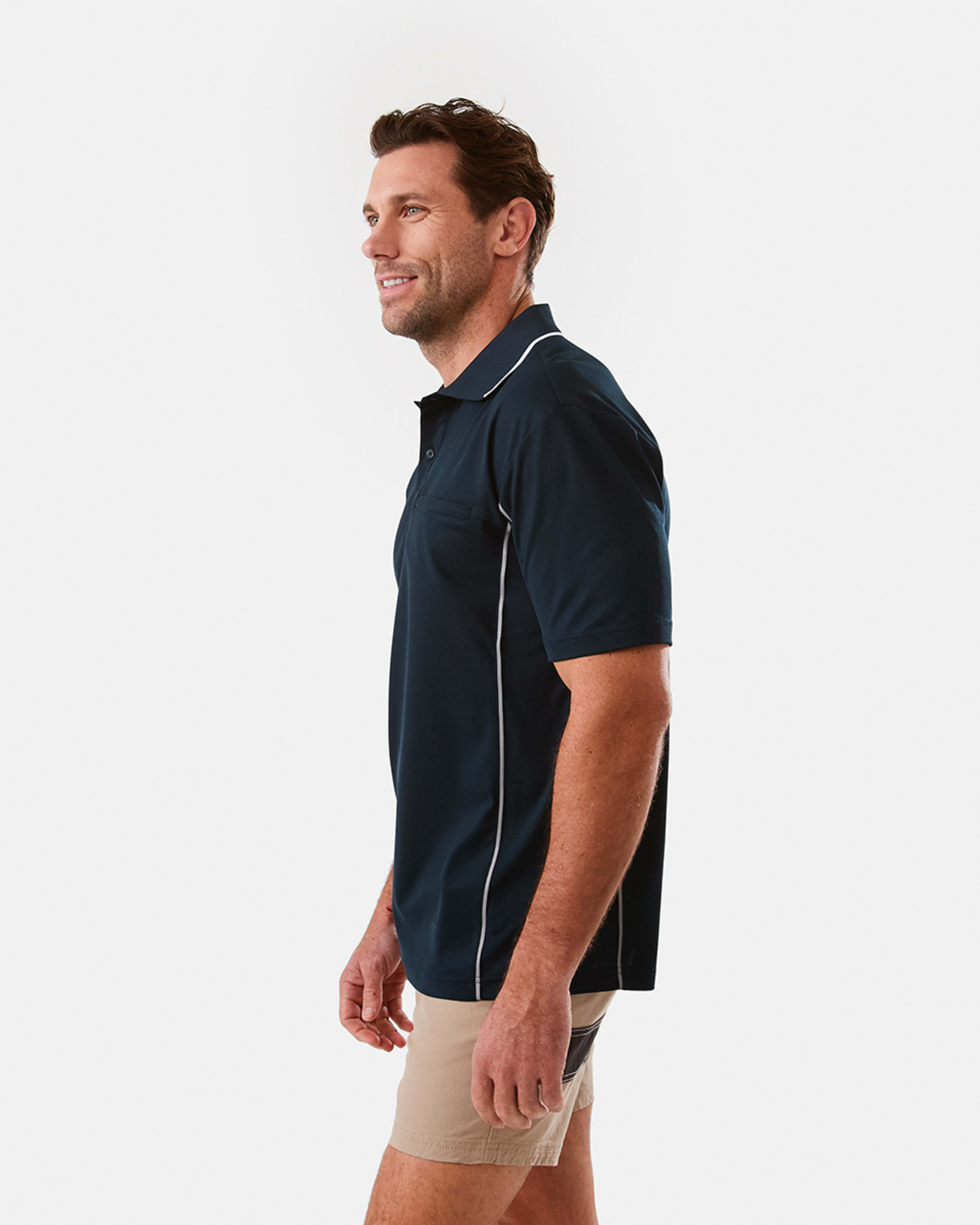 2 Workwear Short Sleeve Polo Shirt SKY CAPTAIN, 2 of 6