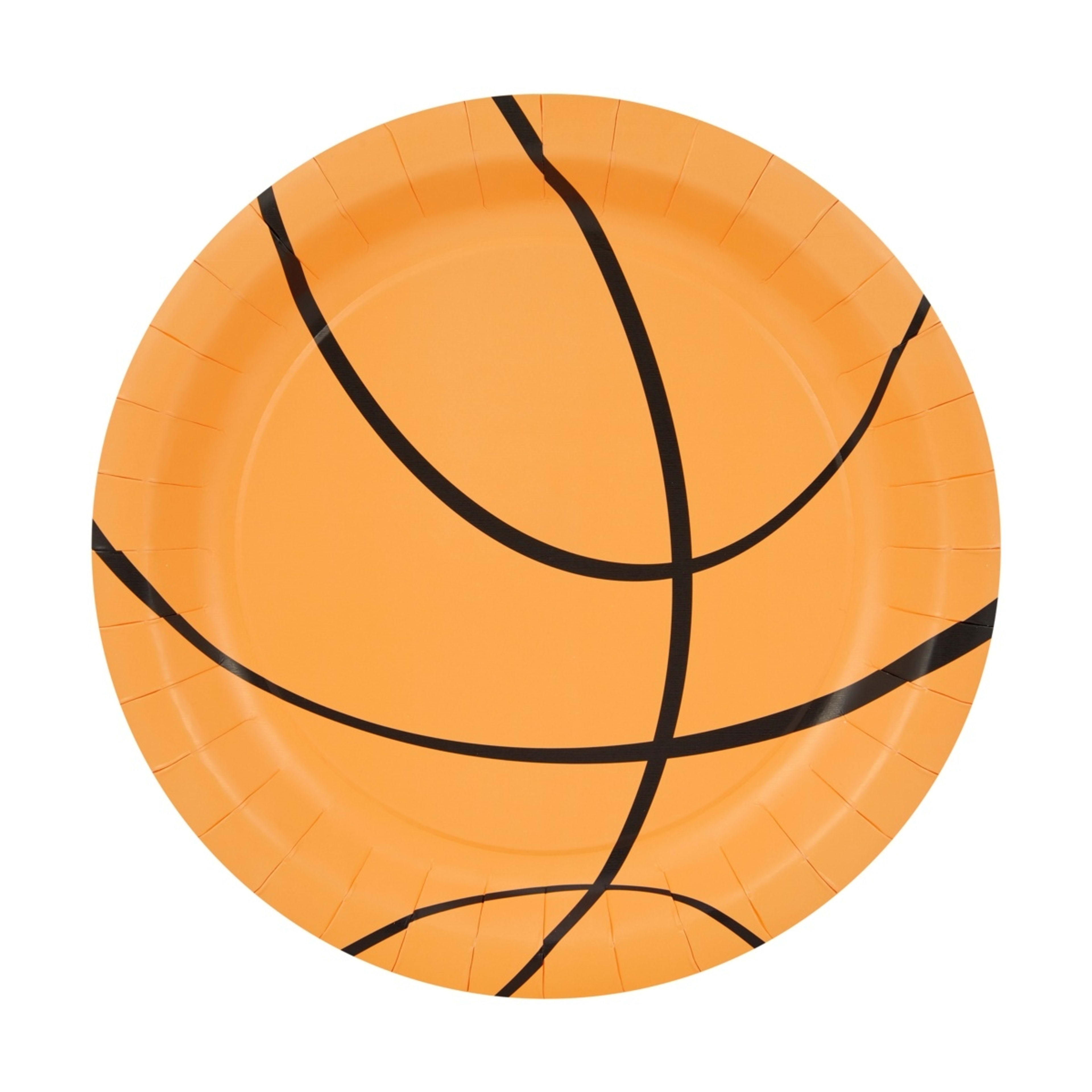 1 16 Piece Basketball Paper Plates, 1 of 5