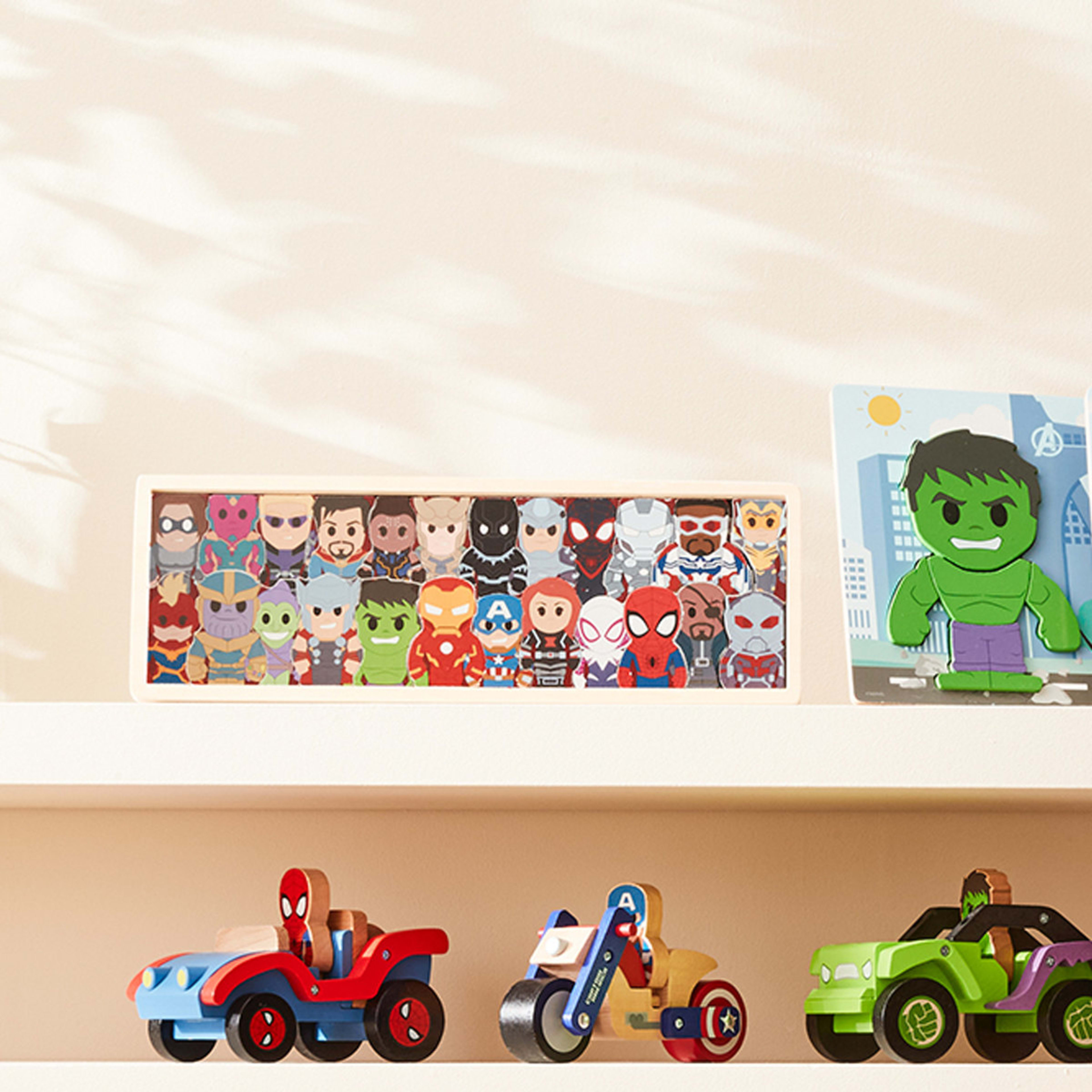 Marvel Wooden Toys Character Puzzle Assorted Kmart