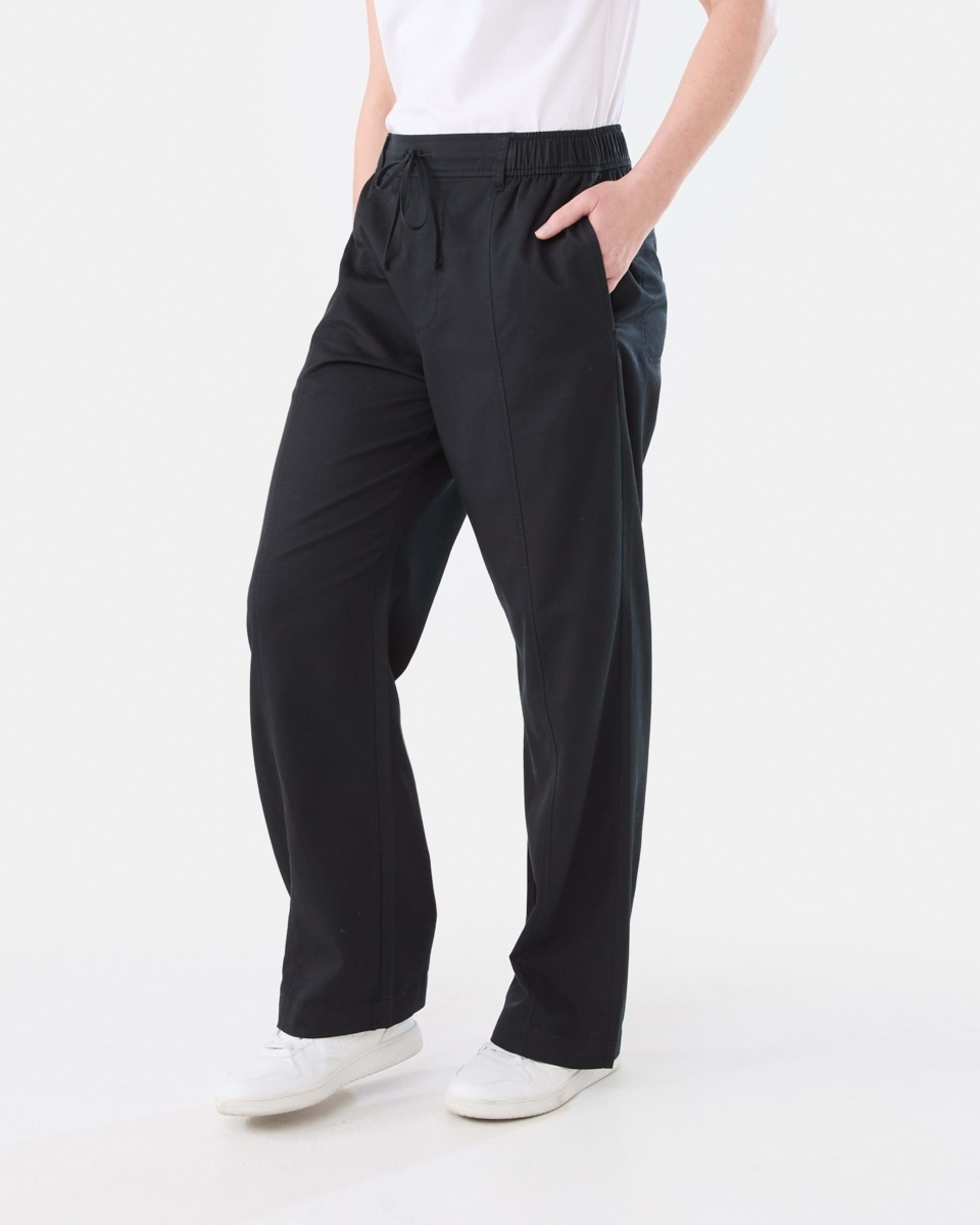2 Relaxed Wide Leg Pants BLACK, 2 of 5