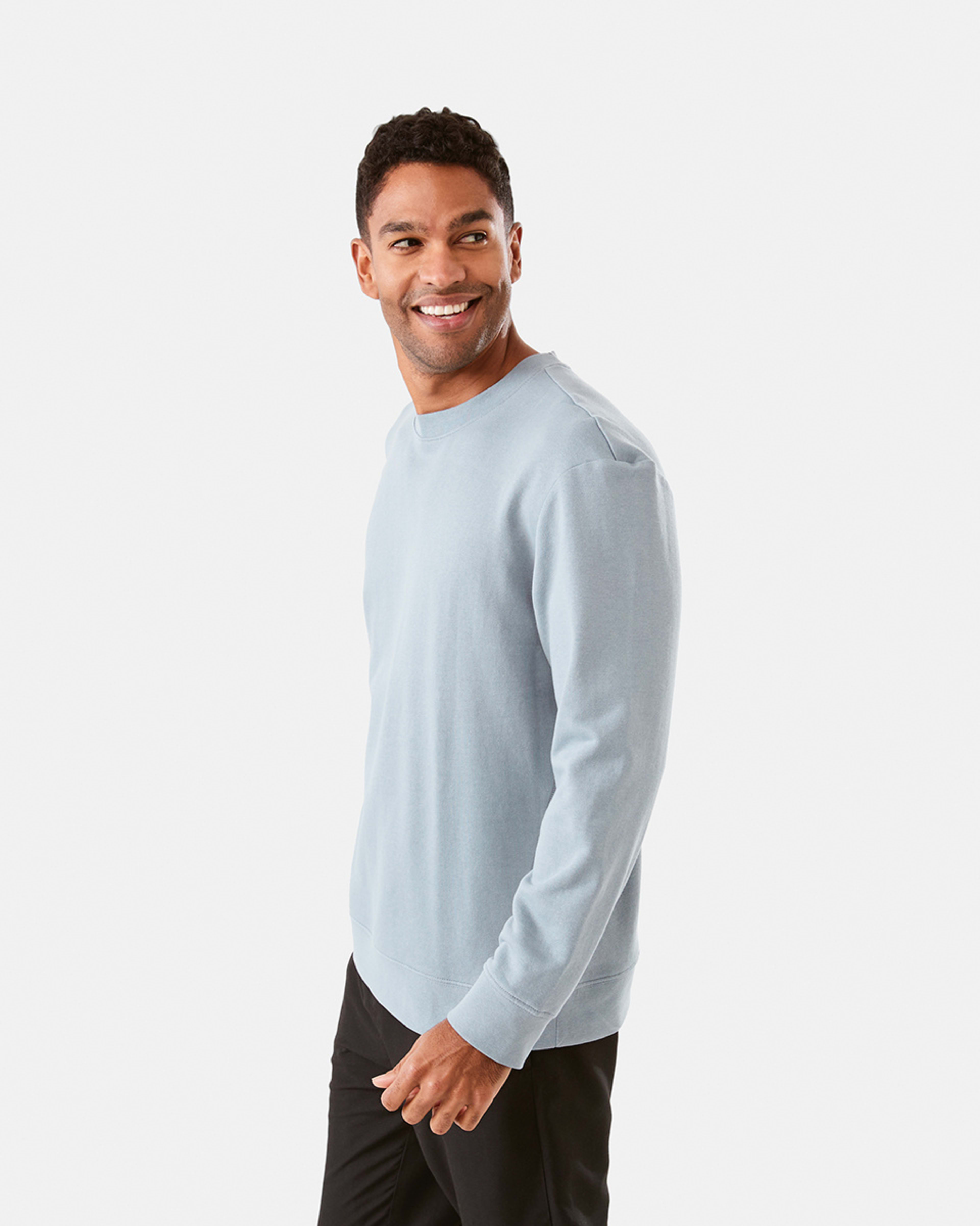 2 Active Men Terry Crew Neck Top Nickelgrey, 2 of 7