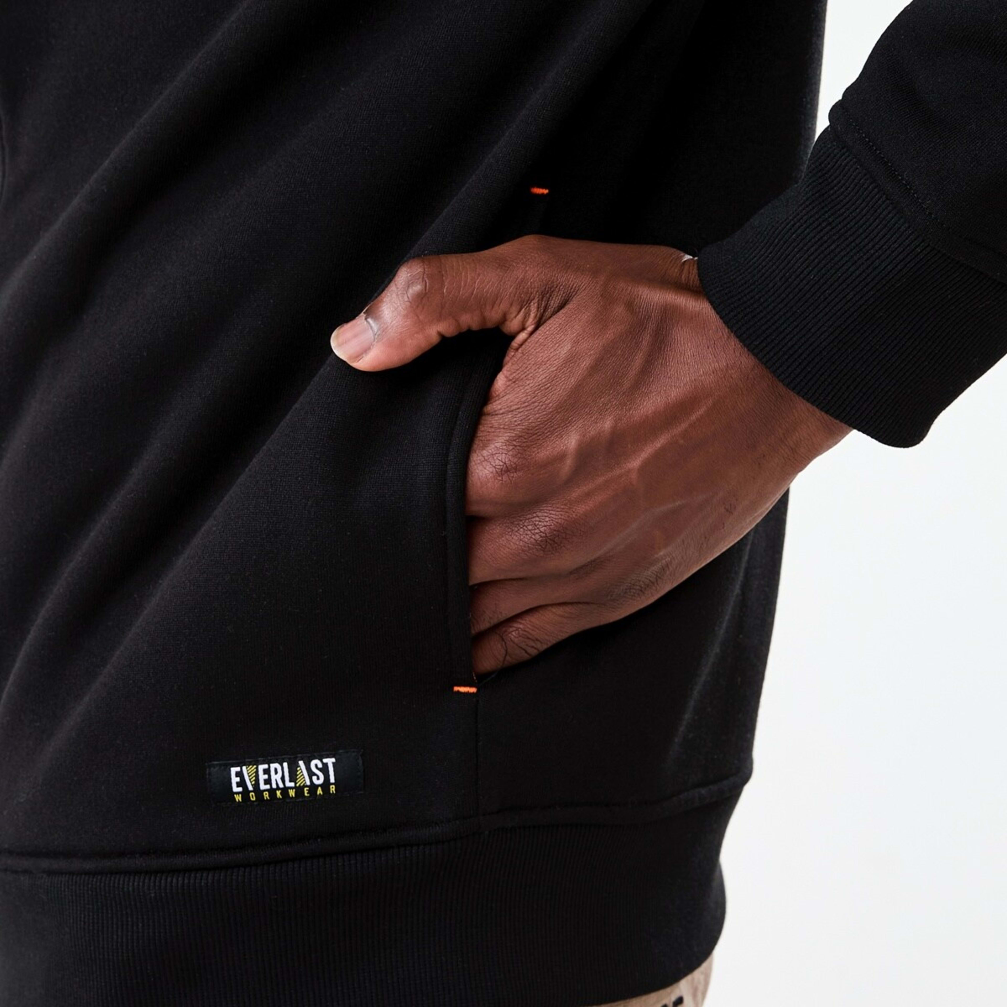 8 Everlast Work Zip Through Hoodie Black, 8 of 10