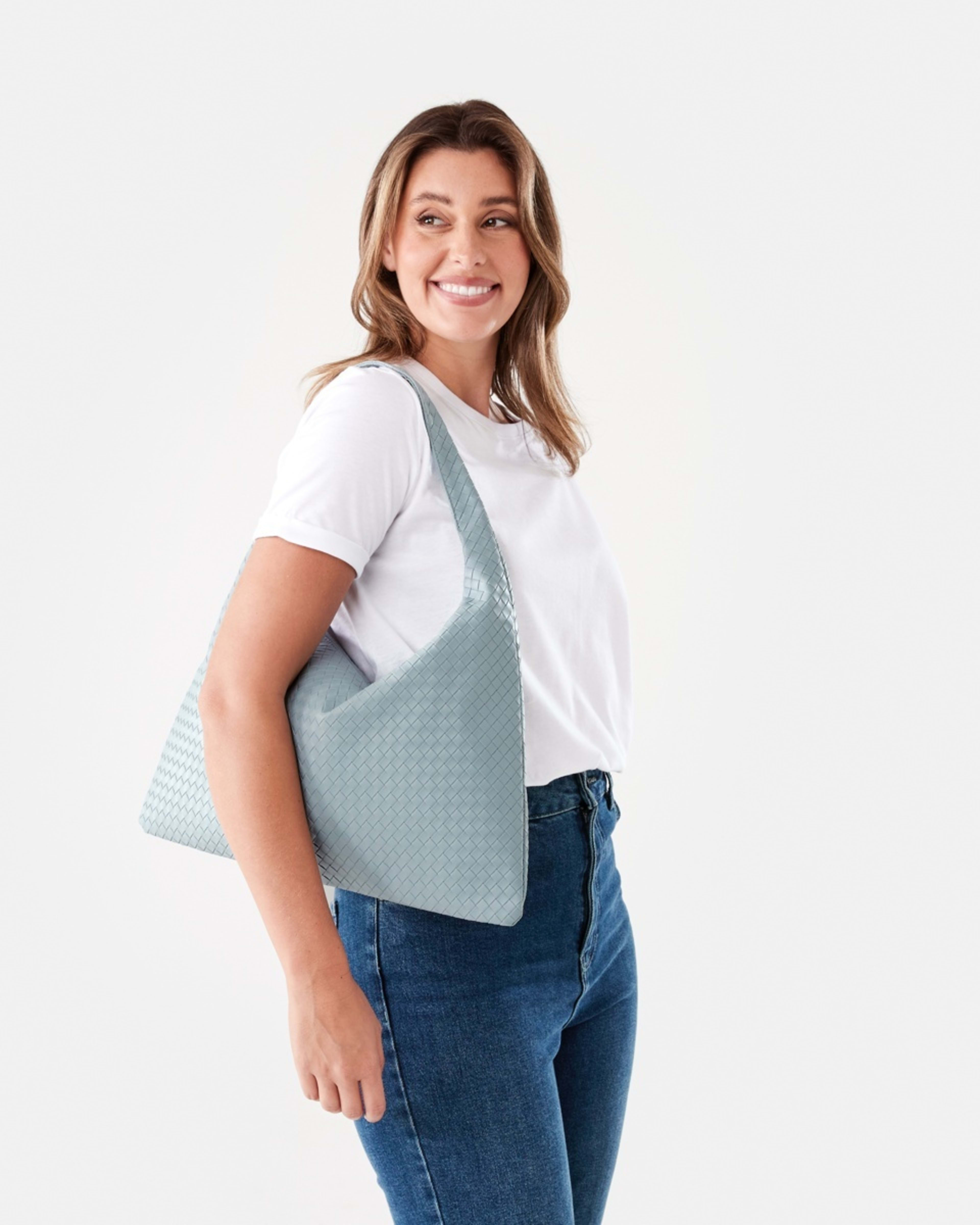 4 Weave Shoulder Bag WINTER BLUE, 4 of 4