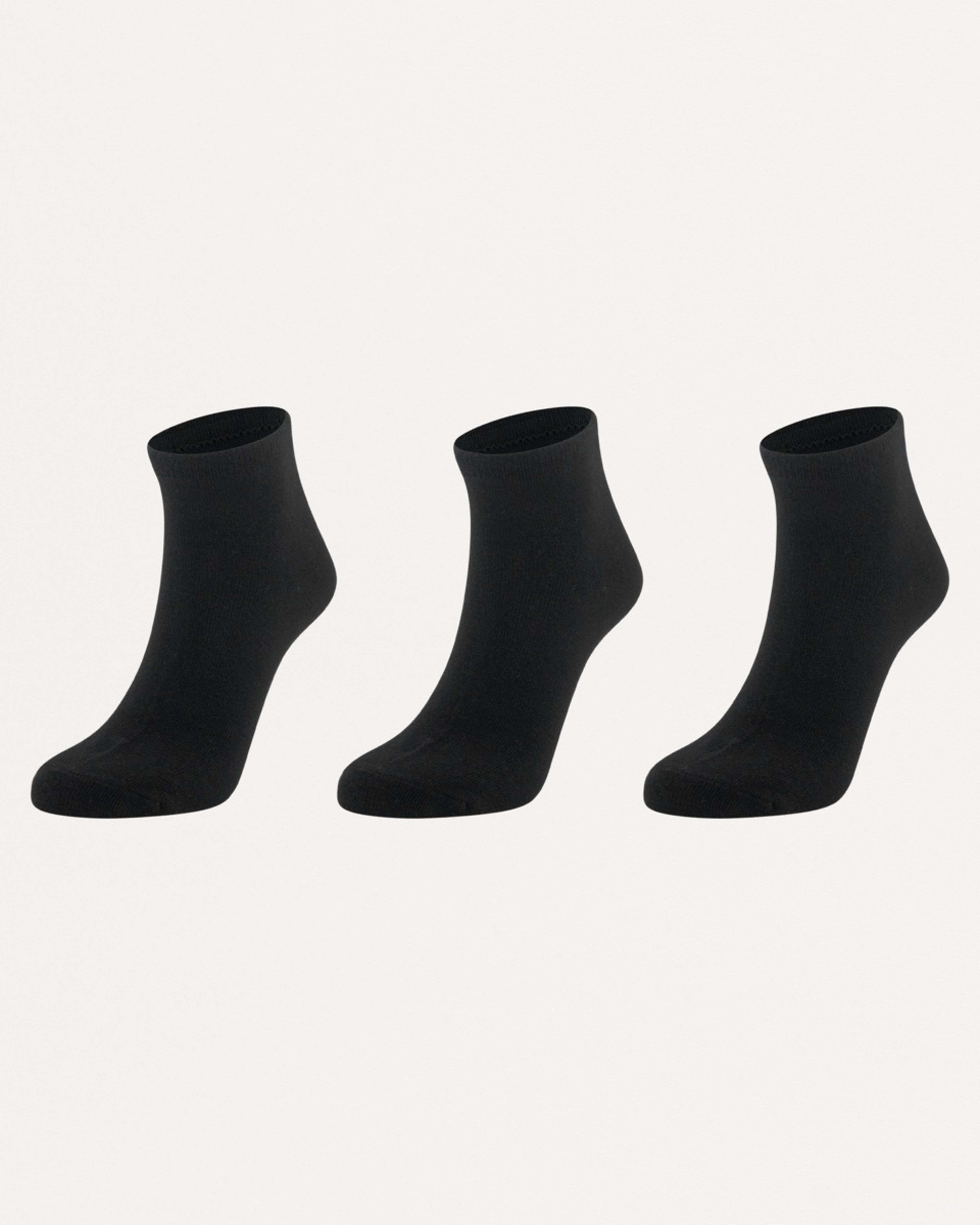 1 3 Pack Anklet Socks Black