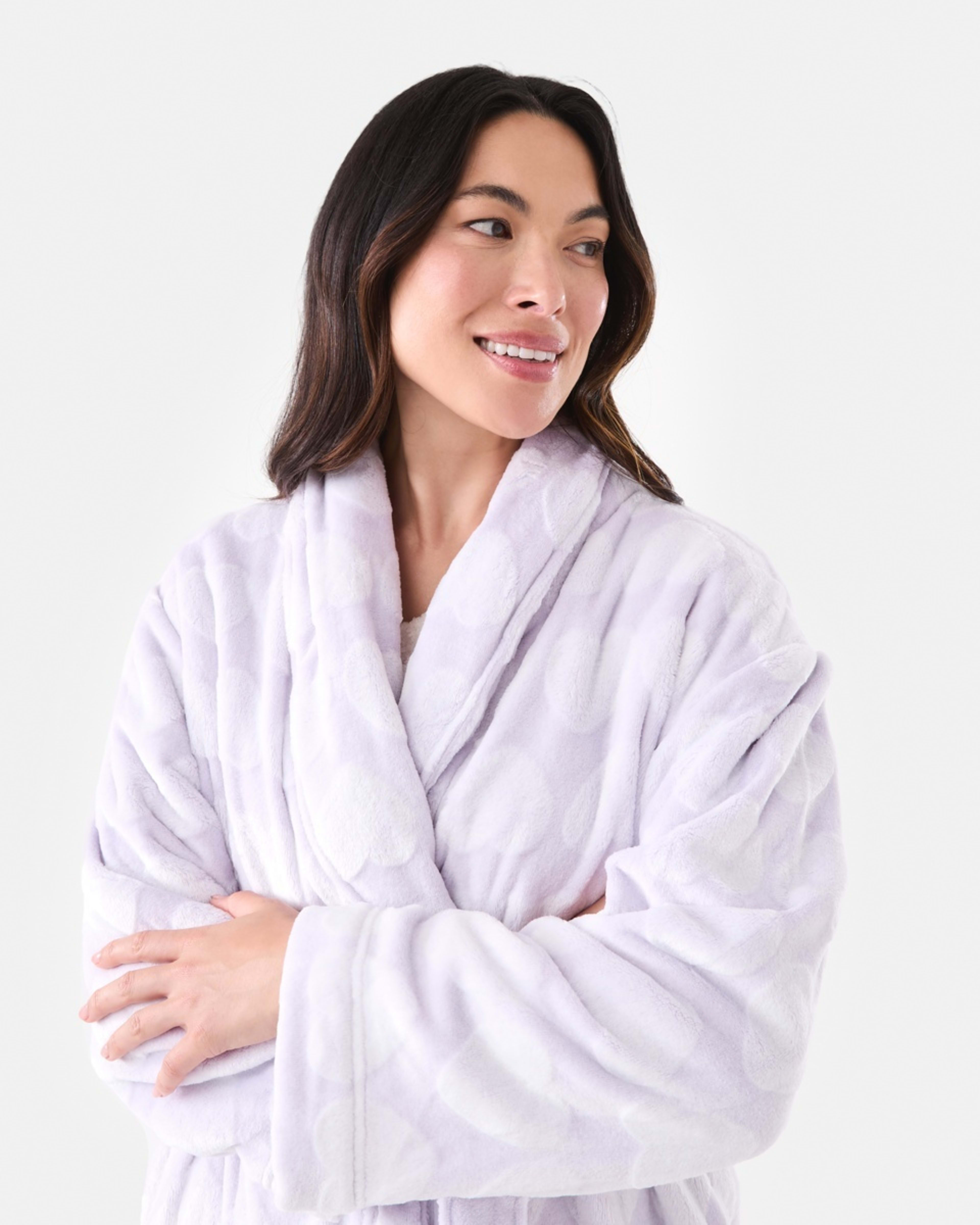 5 Printed Fleece Gown Llc Heart, 5 of 8