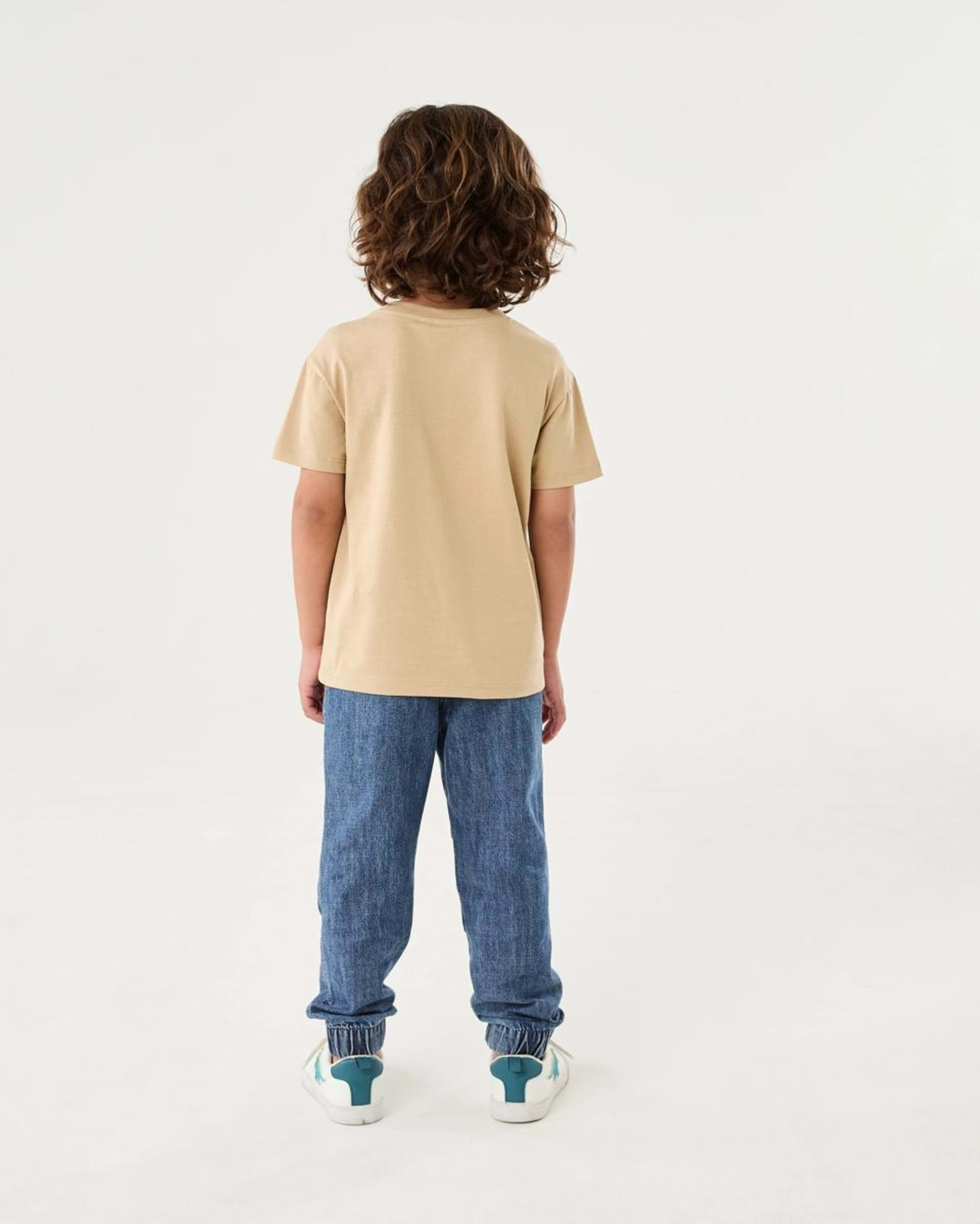 6 Chest Print T-shirt CHEEKY SMILE LIGHT BROWN, 6 of 6