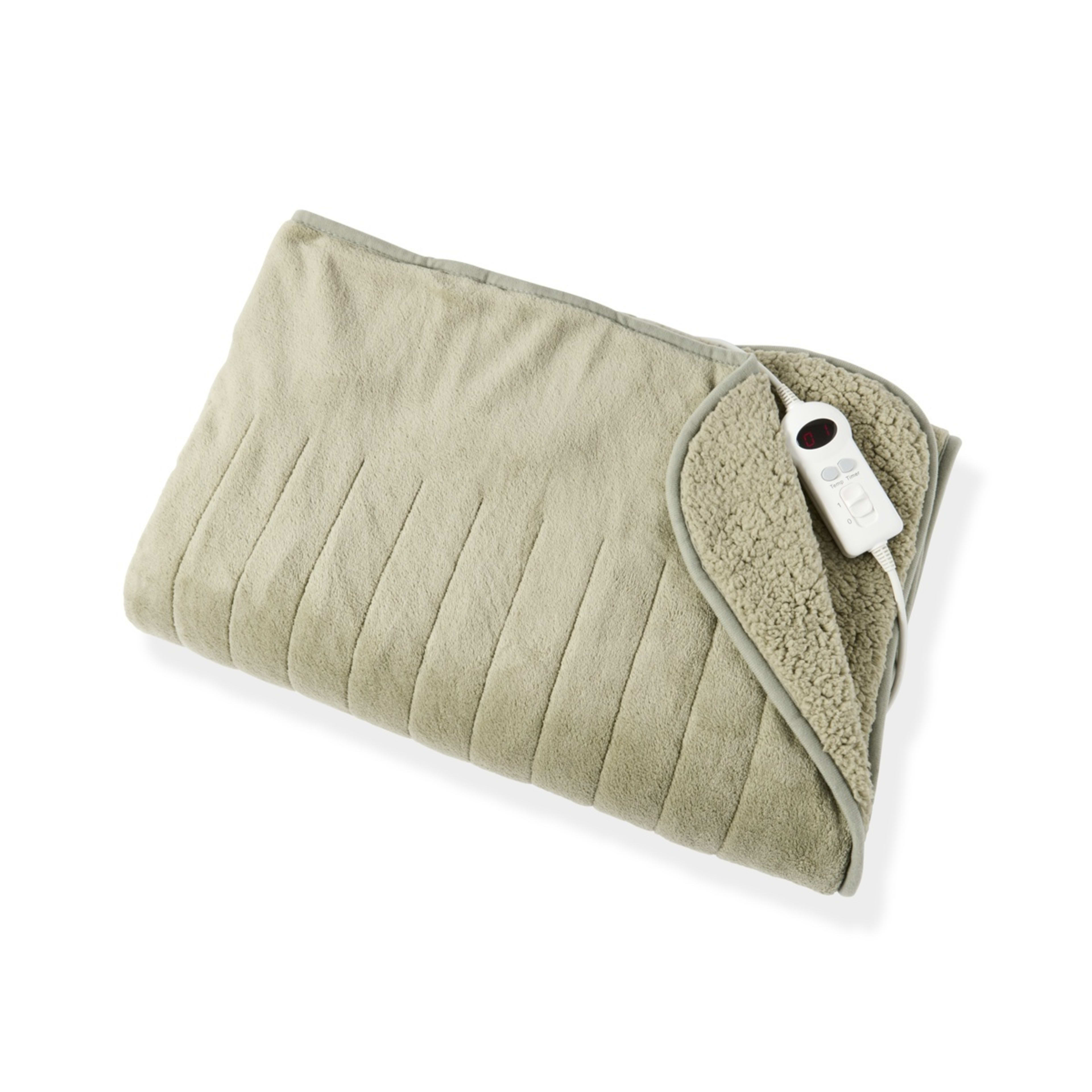 3 Sherpa Heated Throw - Green, 3 of 6