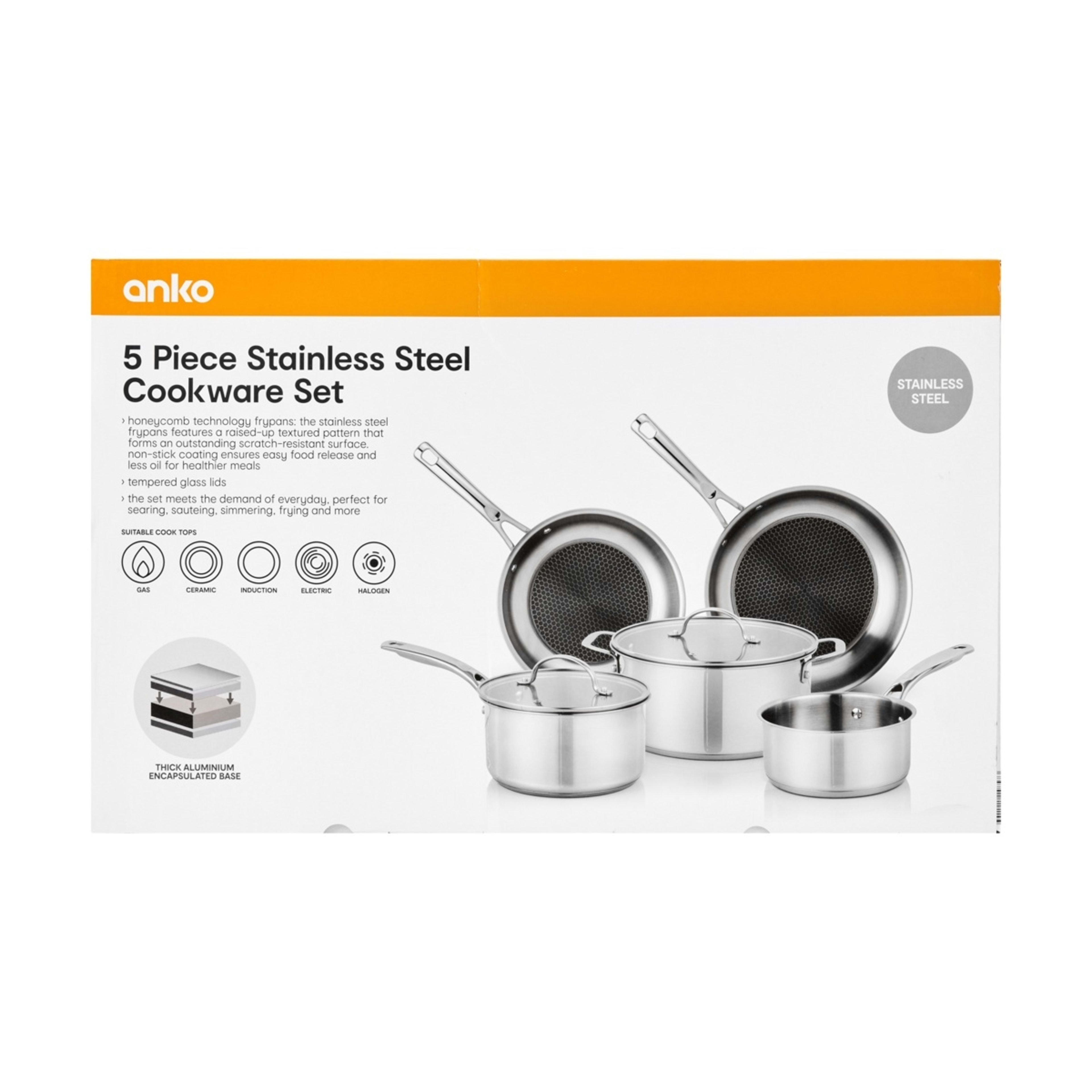 10 5 Piece Stainless Steel Cookware Set, 10 of 10