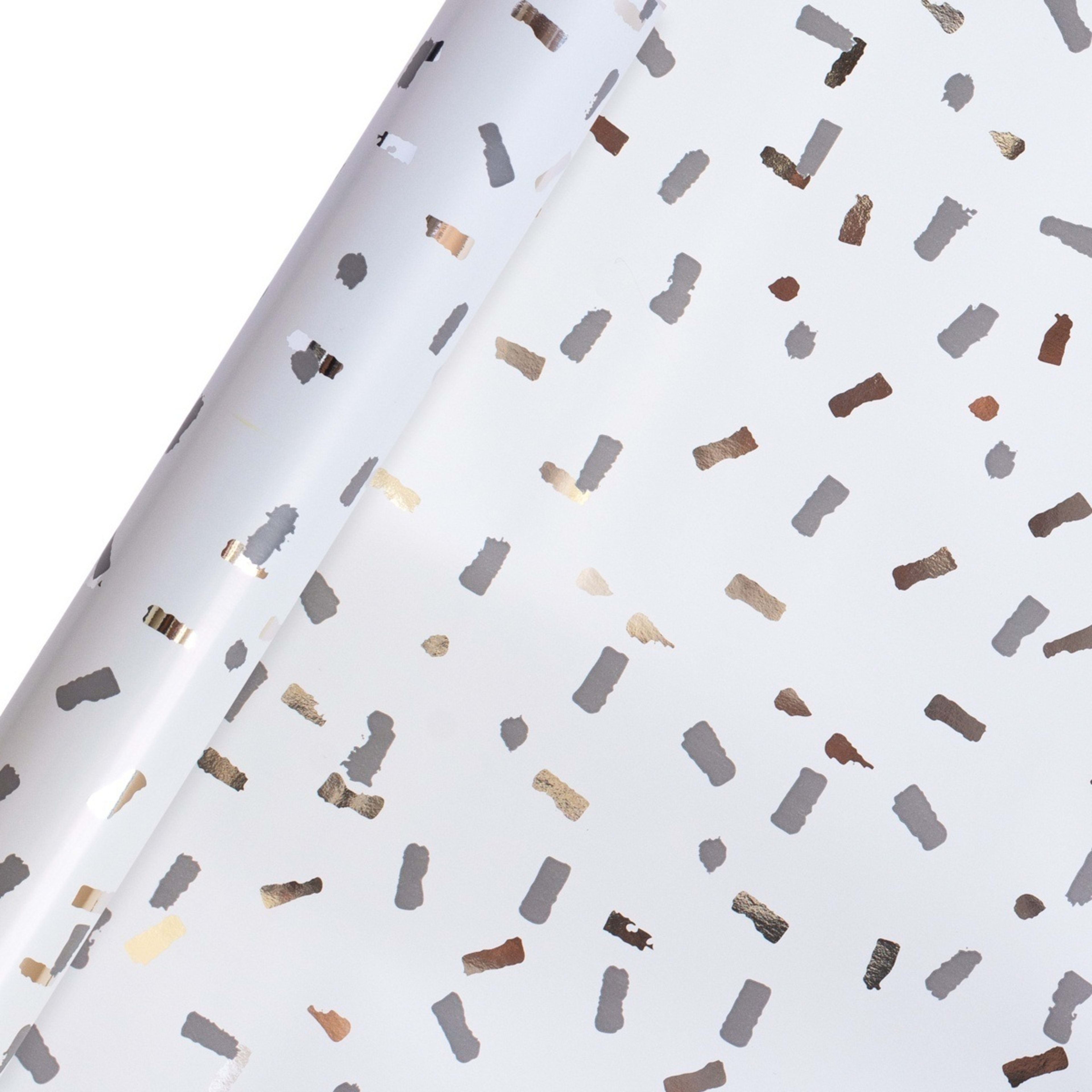 1 Hallmark Gift Wrap Roll - Silver Metallic, 1 of 2