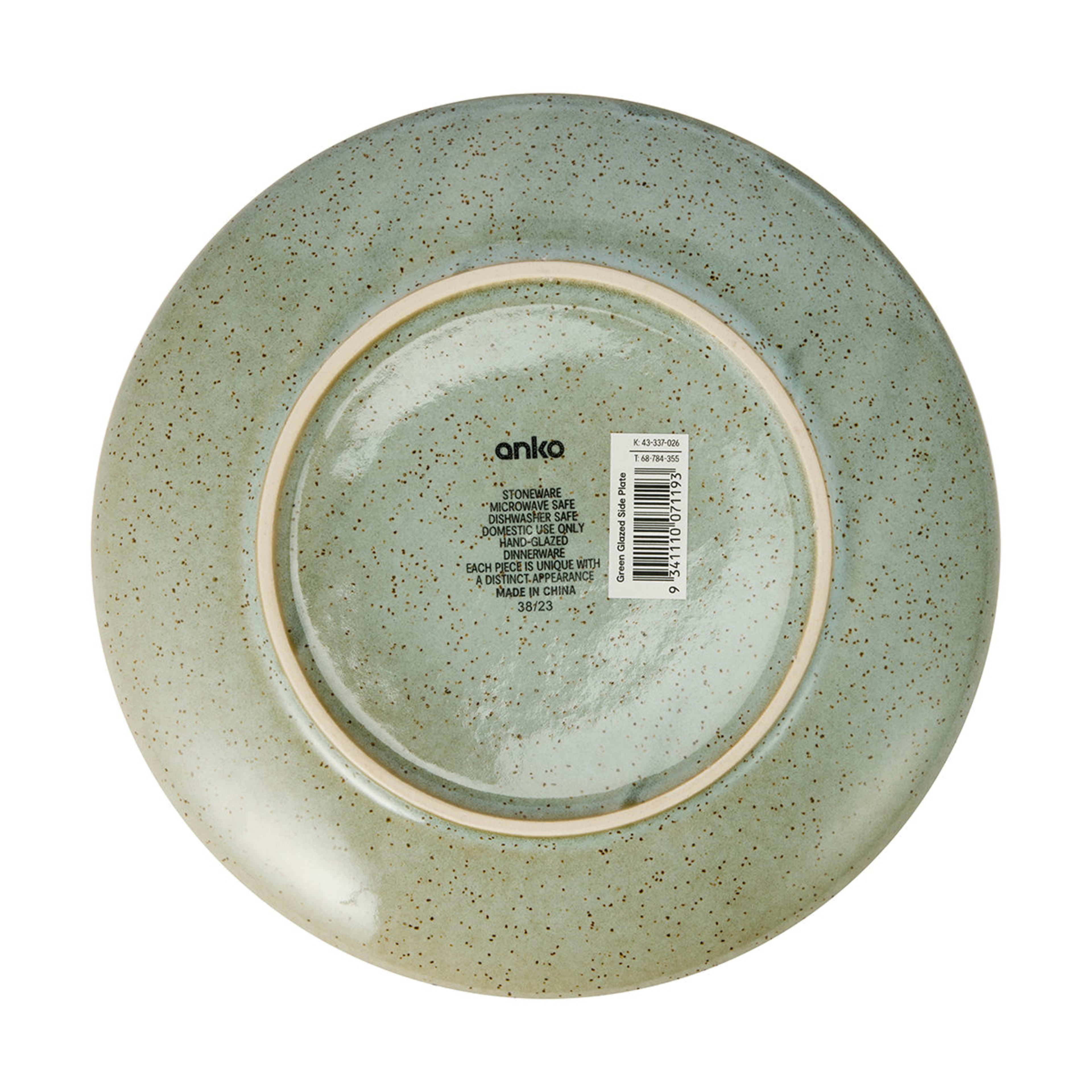 5 Green Glazed Side Plate, 5 of 5