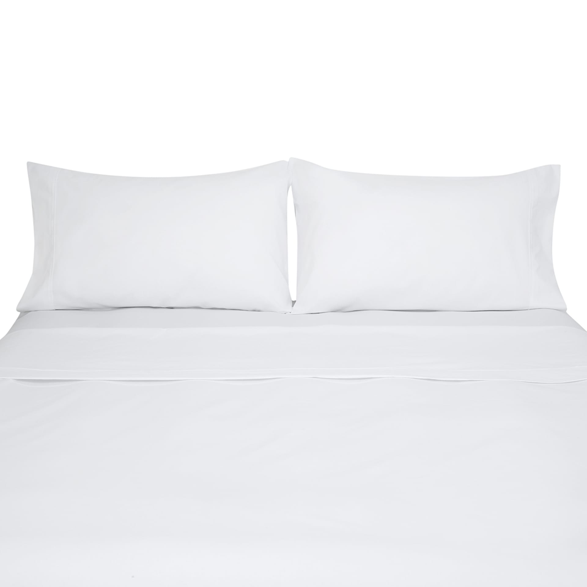 180 Thread Count Sheet Set Double Bed, White Kmart