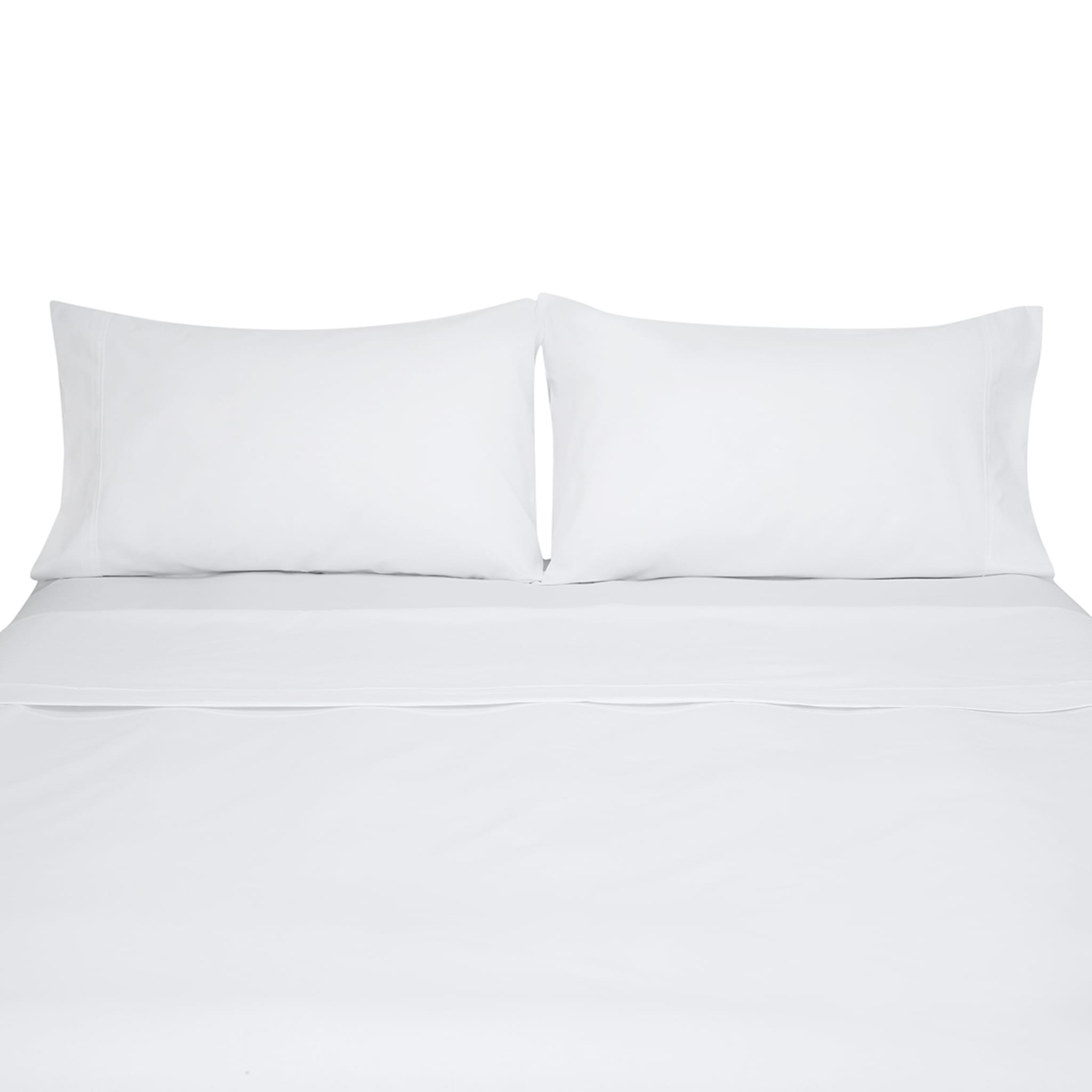 180 Thread Count Sheet Set Double Bed, White Kmart