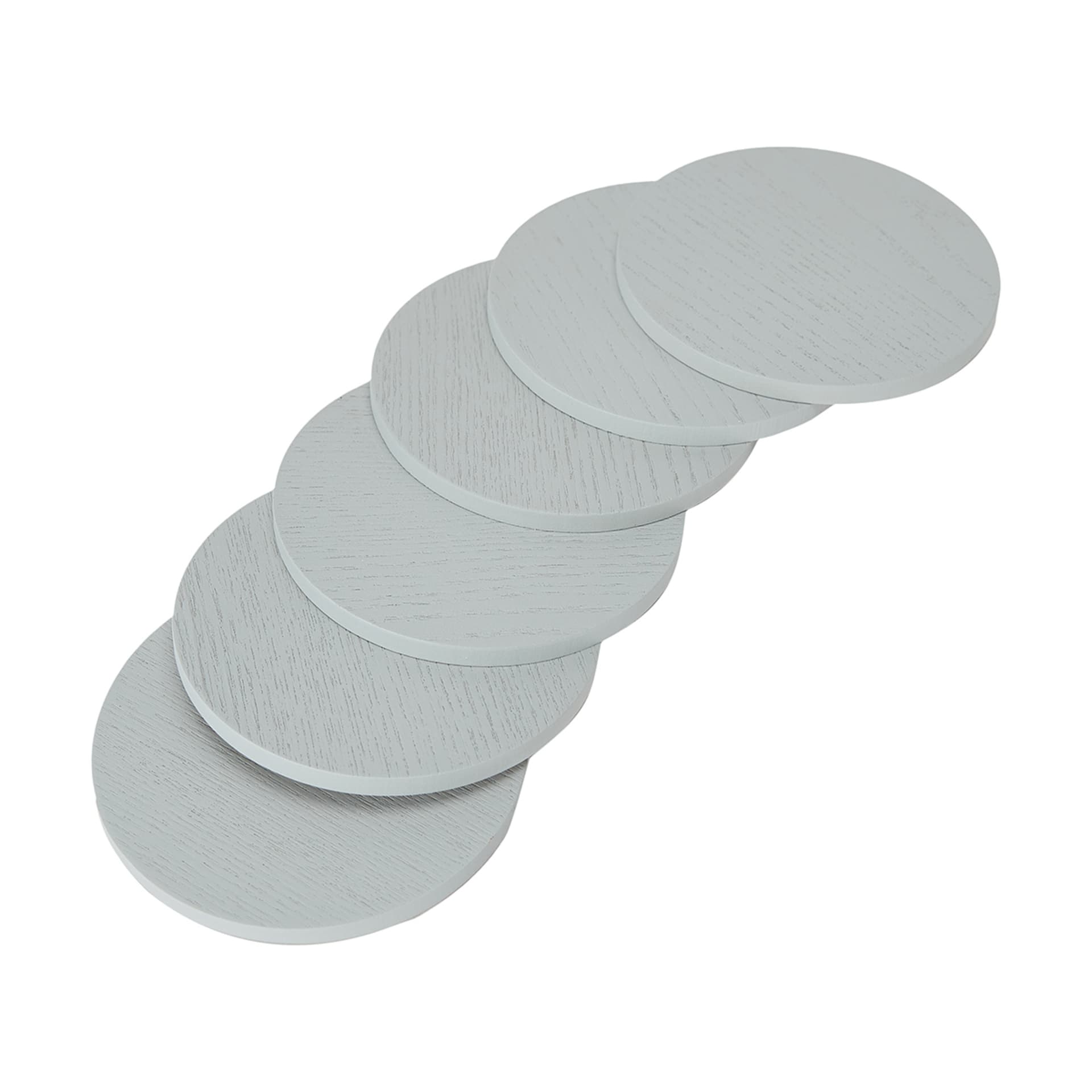 Set of 6 Grey Coasters Kmart