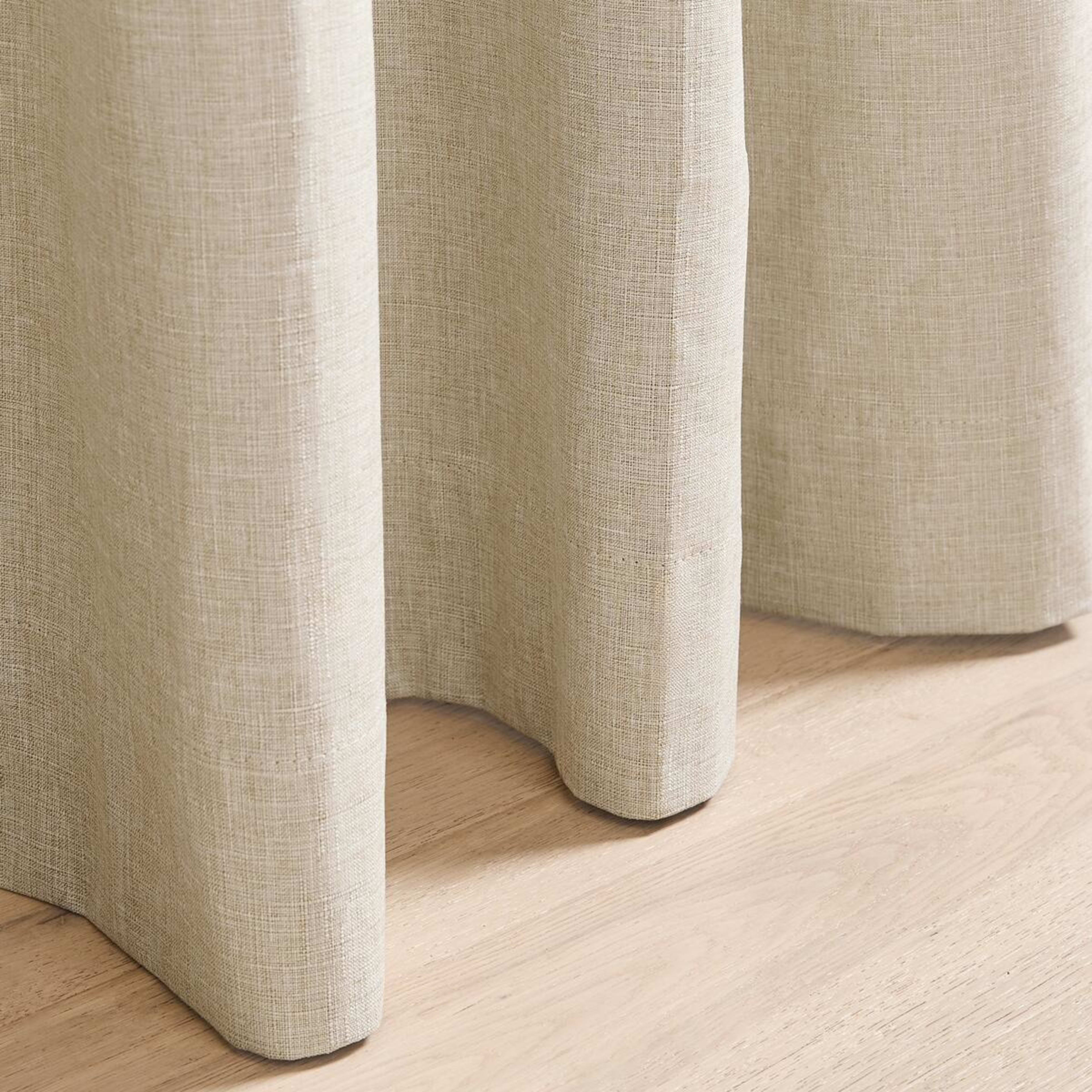 5 Monaco Wide Width Eyelet Block Out Curtain - Natural, 5 of 6