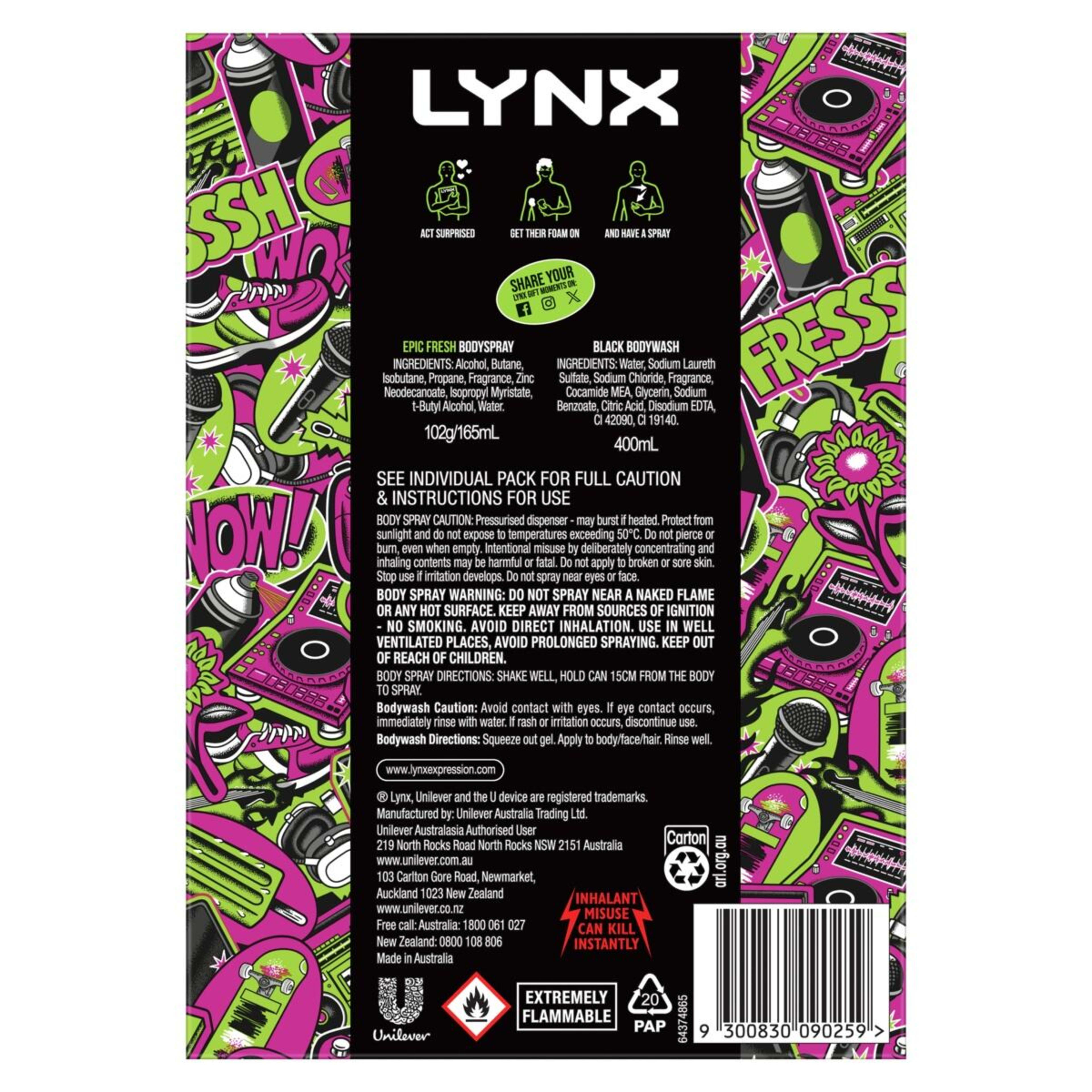 2 LYNX Epic Fresh and Black Duo Gift Set, 2 of 6