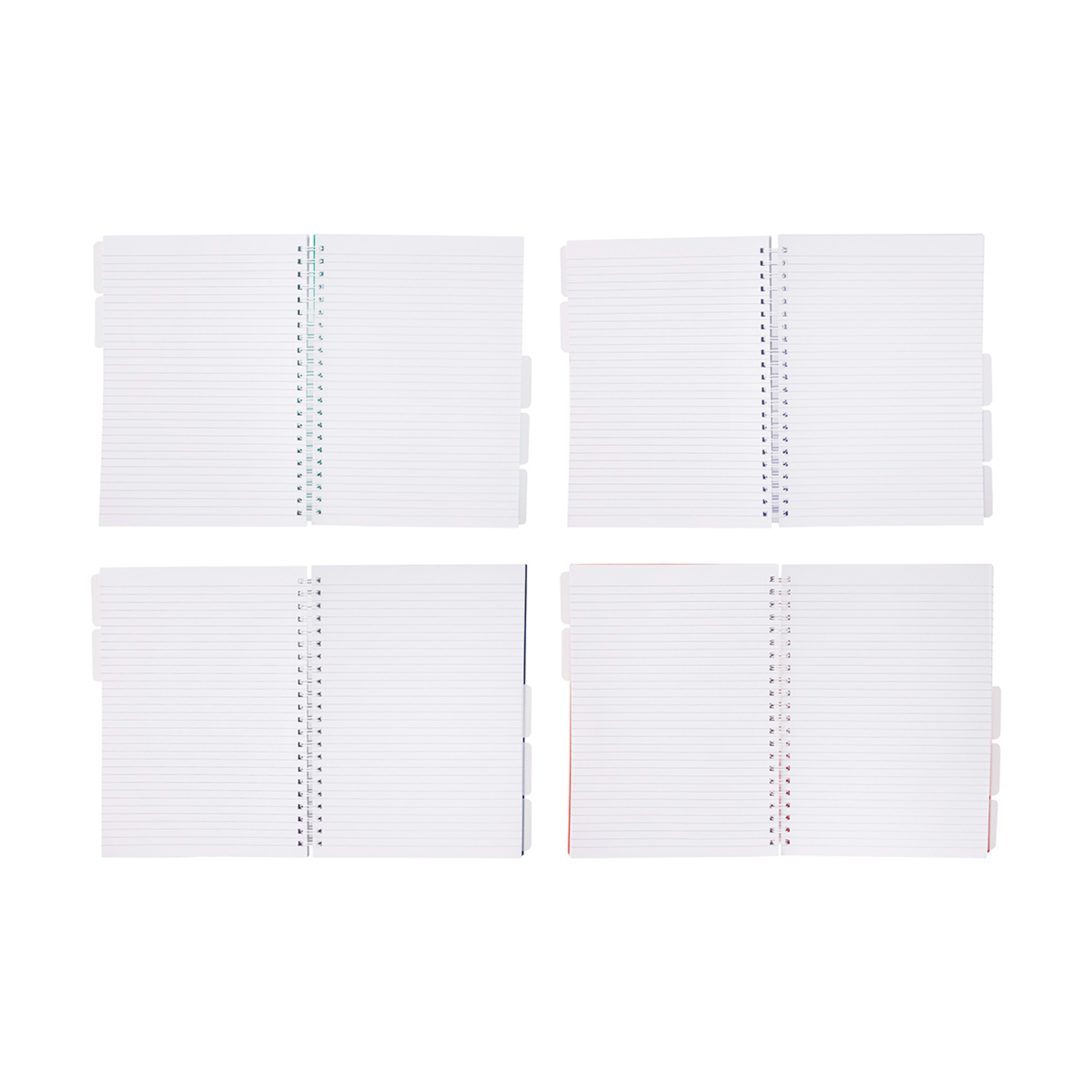 250 Page A4 5 Tab Notebook Assorted Kmart NZ