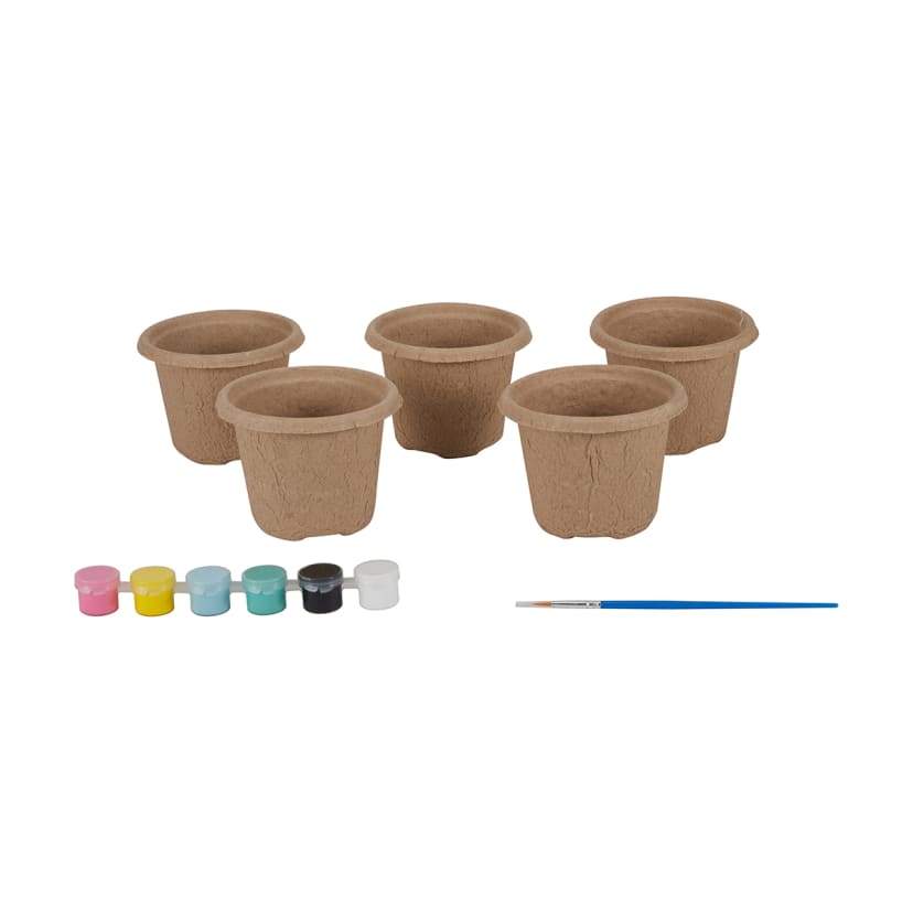 12 Pieces Paint Your Own Flower Pots Kmart