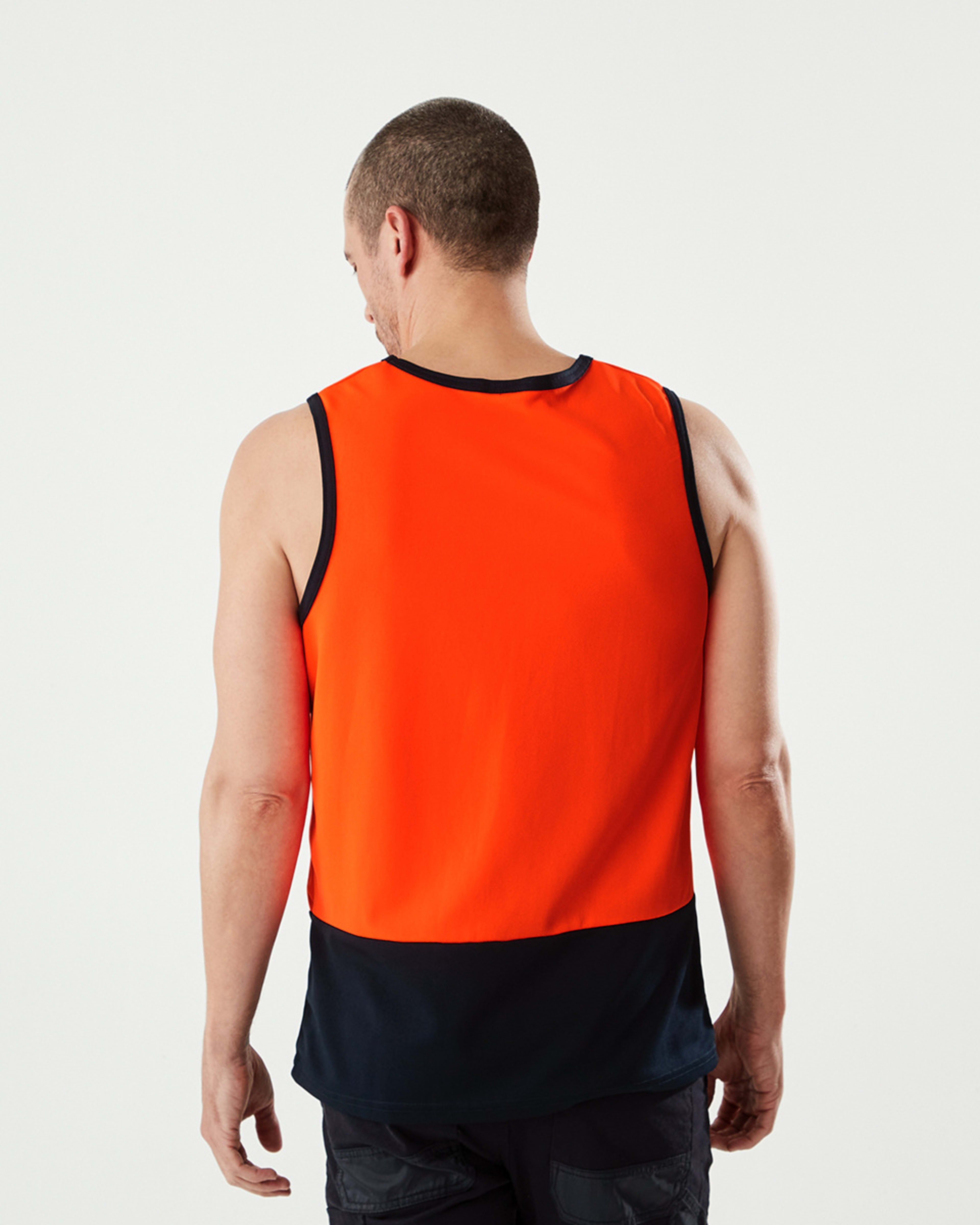 Workwear Fluorescent Industrial Singlet Kmart