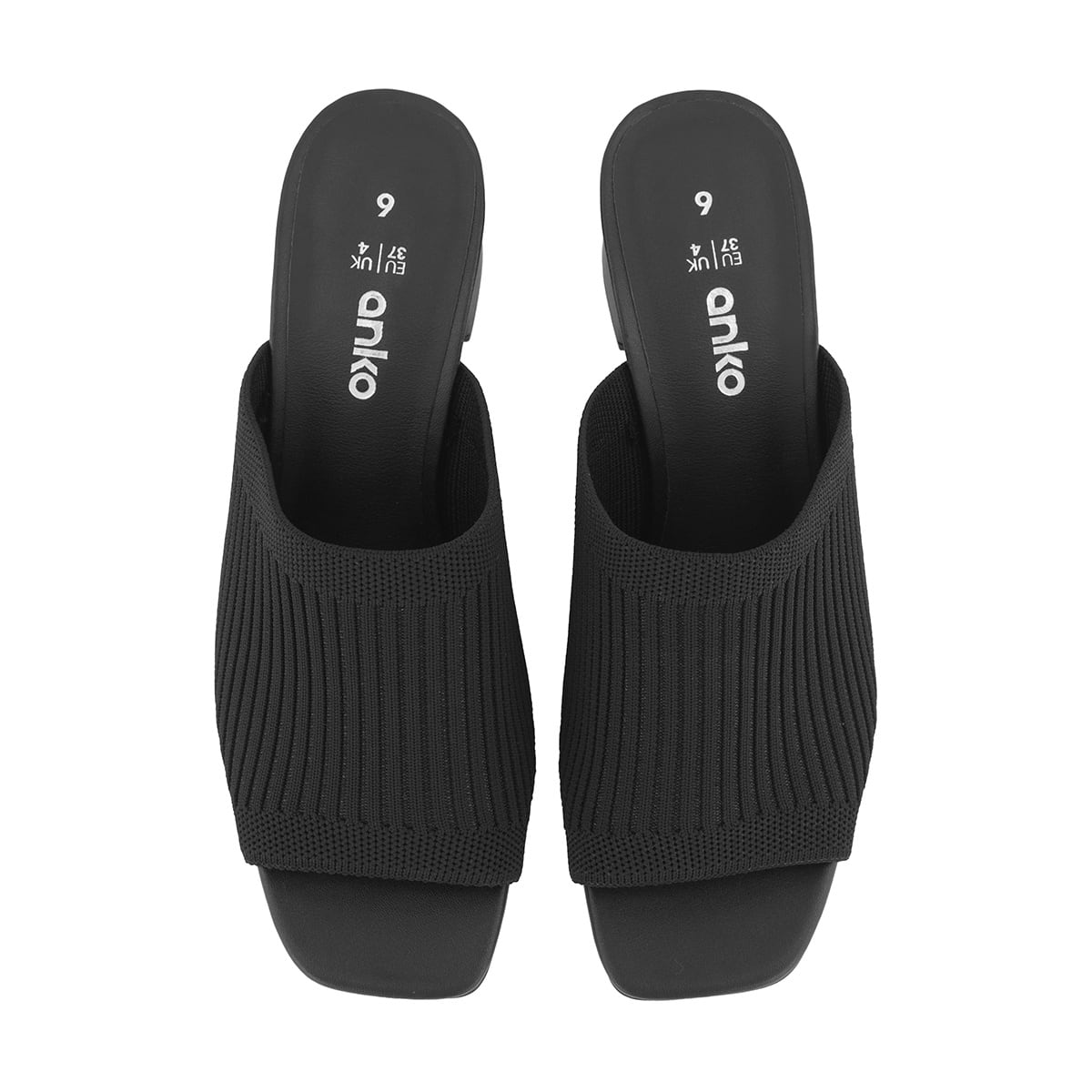 Casual Knit Square Toe Mules Kmart