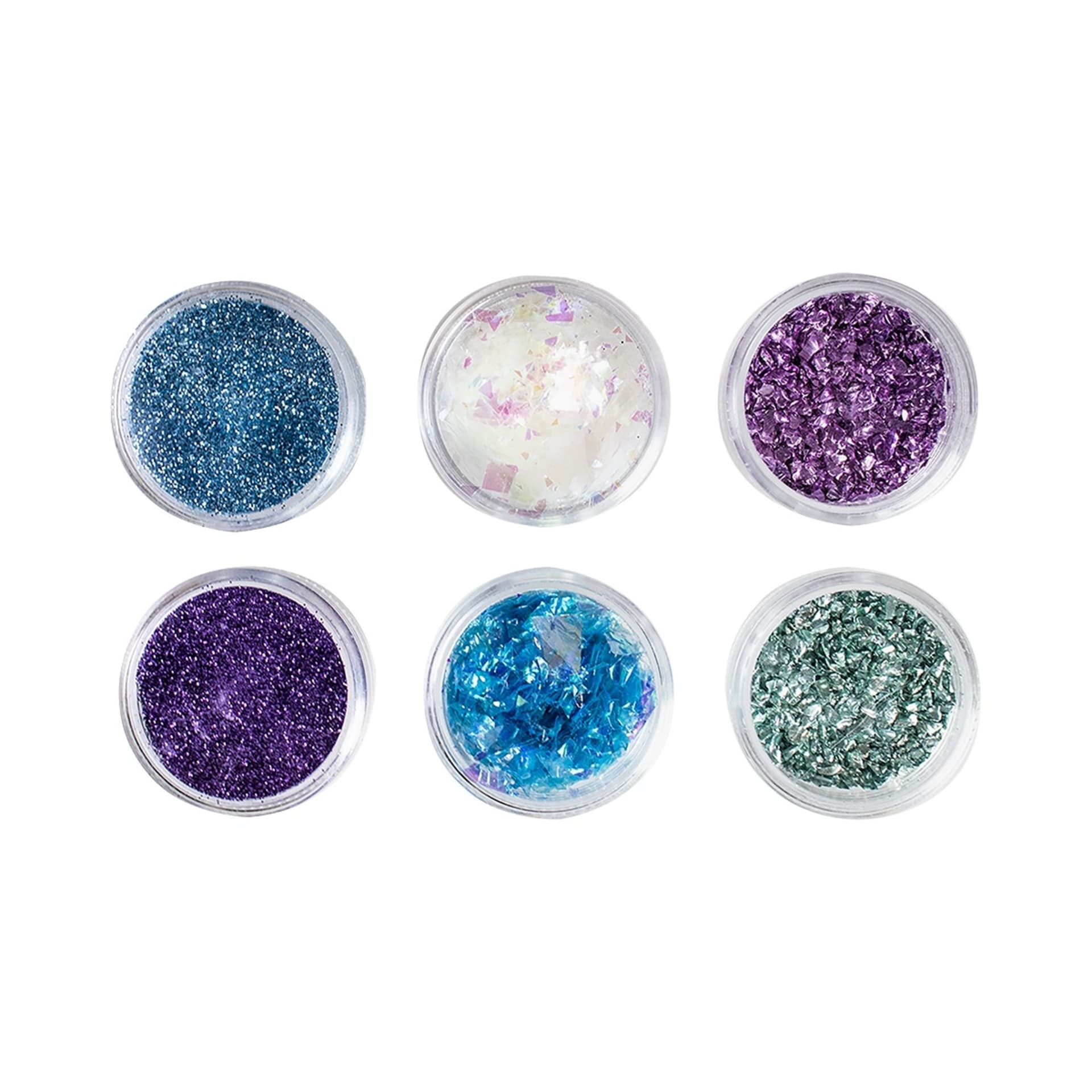 6 Pack Resin MixIn Cool Glitters Kmart