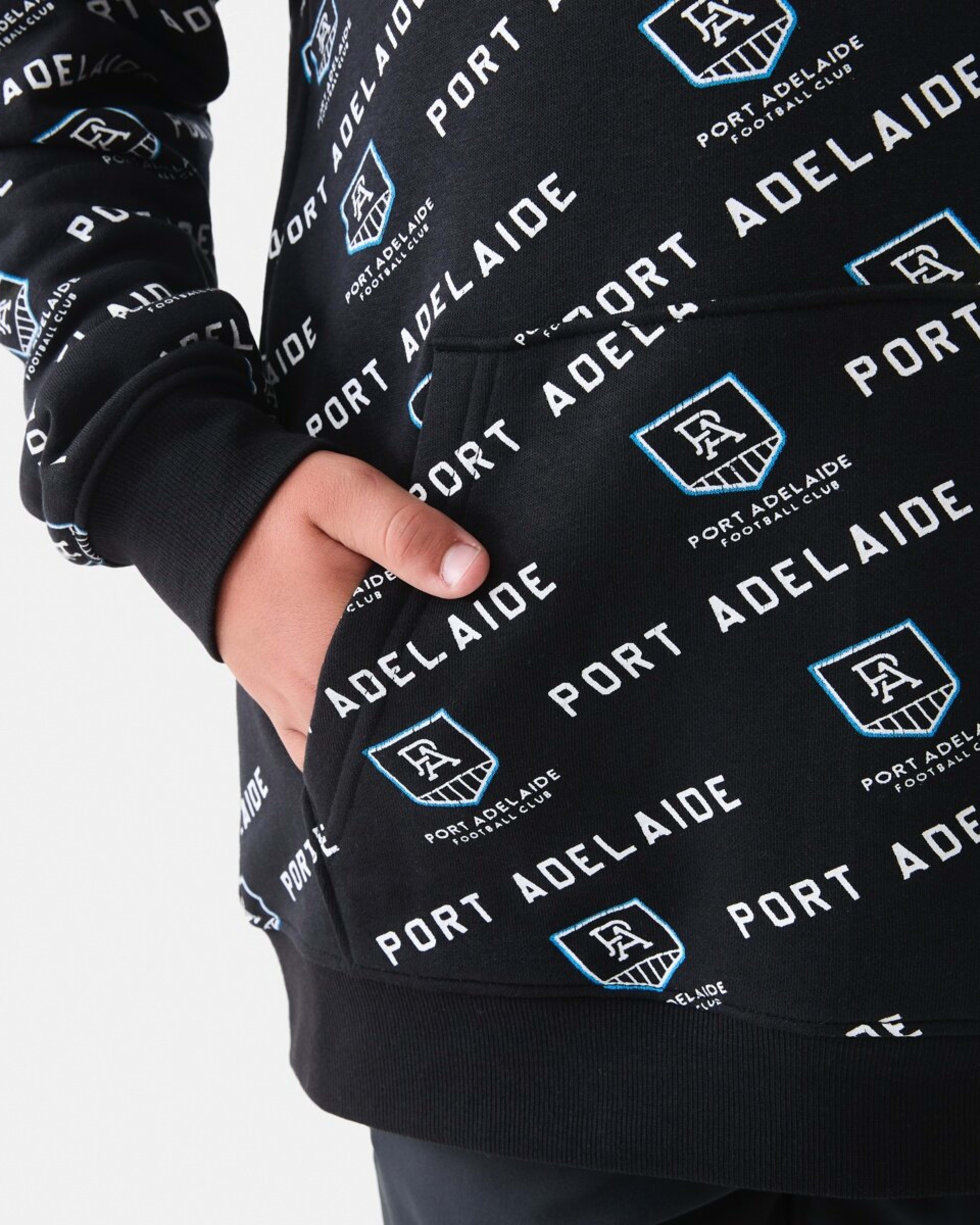7 Official AFL Kids All Over Print Hoodie Port Adel, 7 of 9