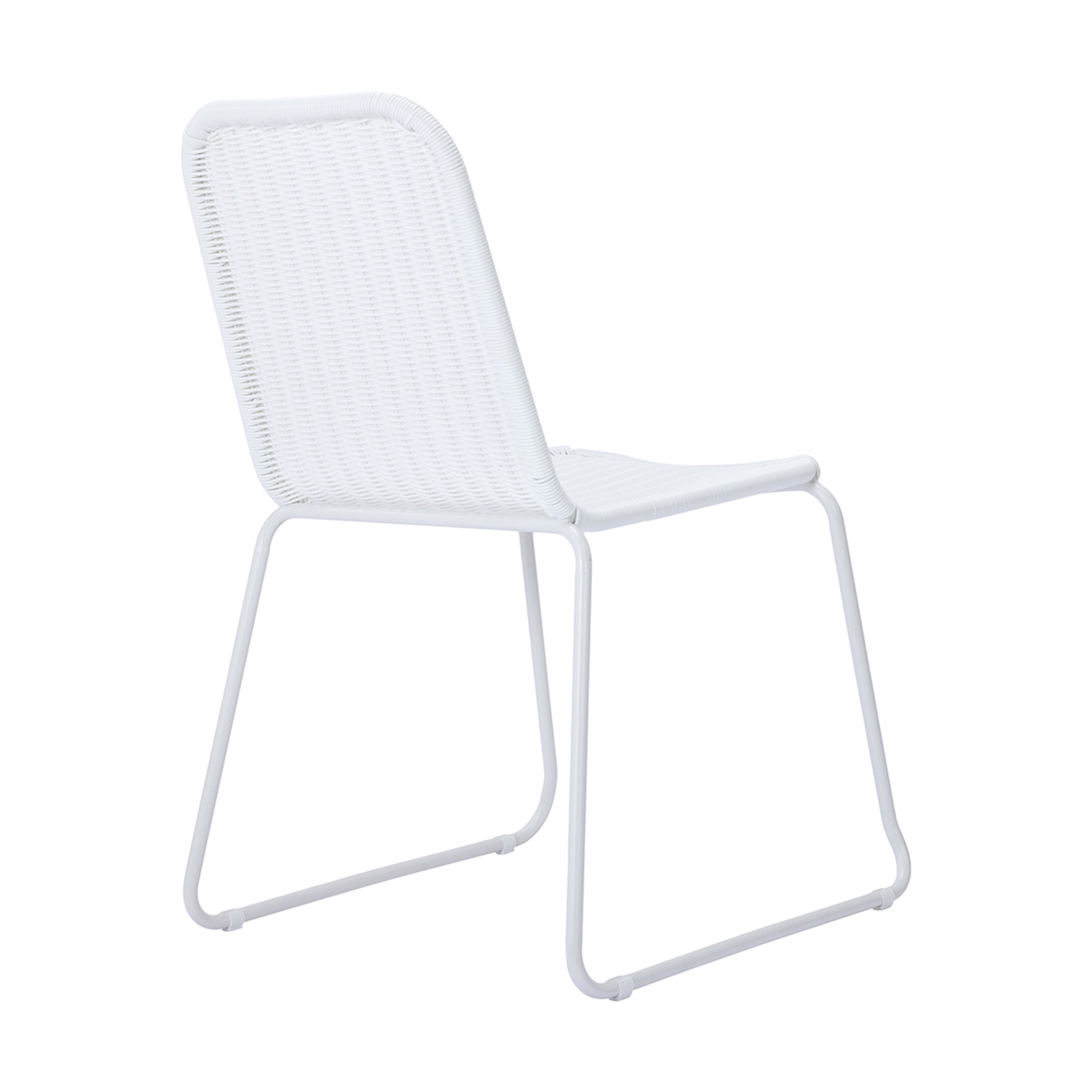 Positano Woven Dining Chair White Kmart