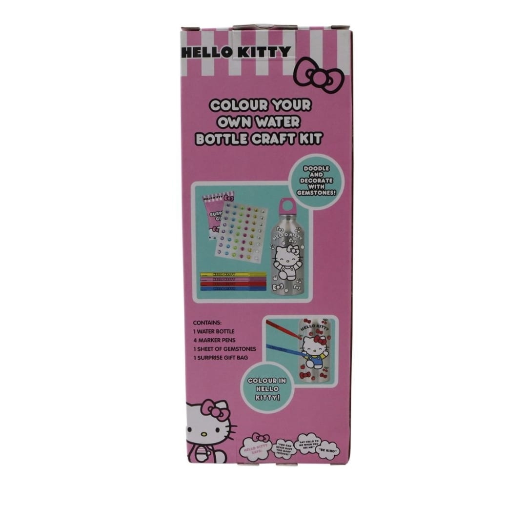 Hello Kitty Colour Your Own Water Bottle Craft Kit - Kmart