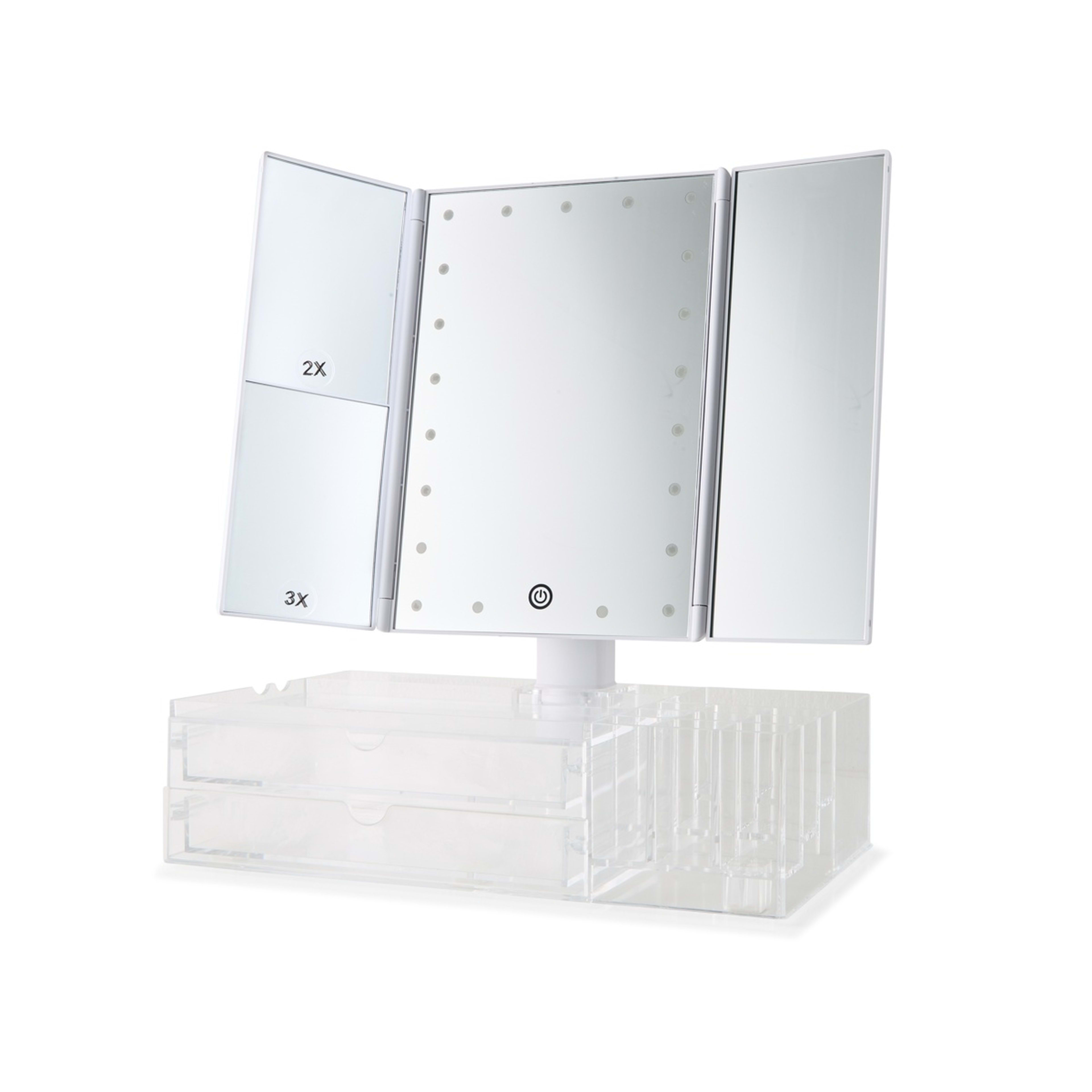 4 Tri-Fold LED Mirror, 4 of 10