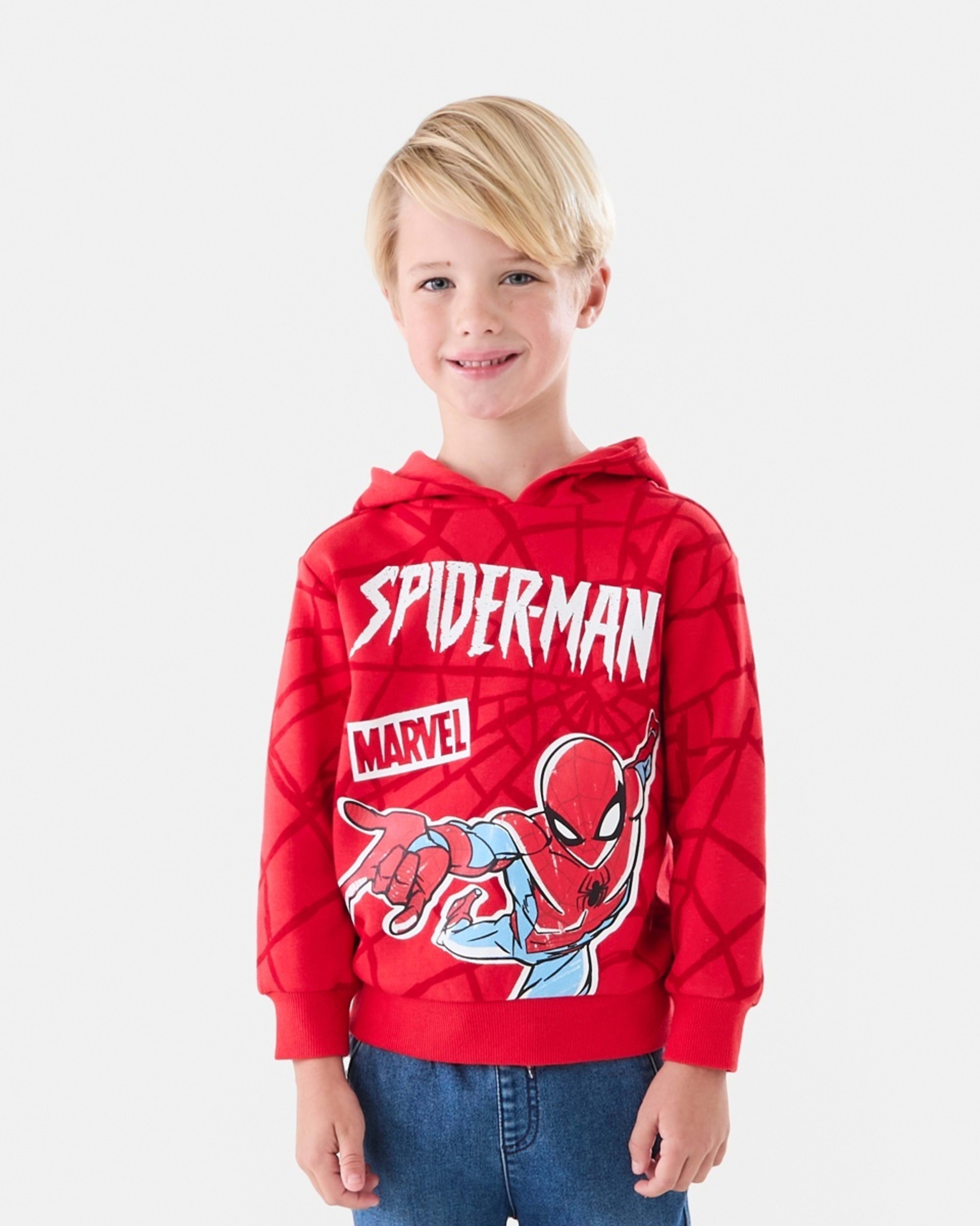 1 Spider-Man License Print Hoodie Spiderman Marvel, 1 of 8