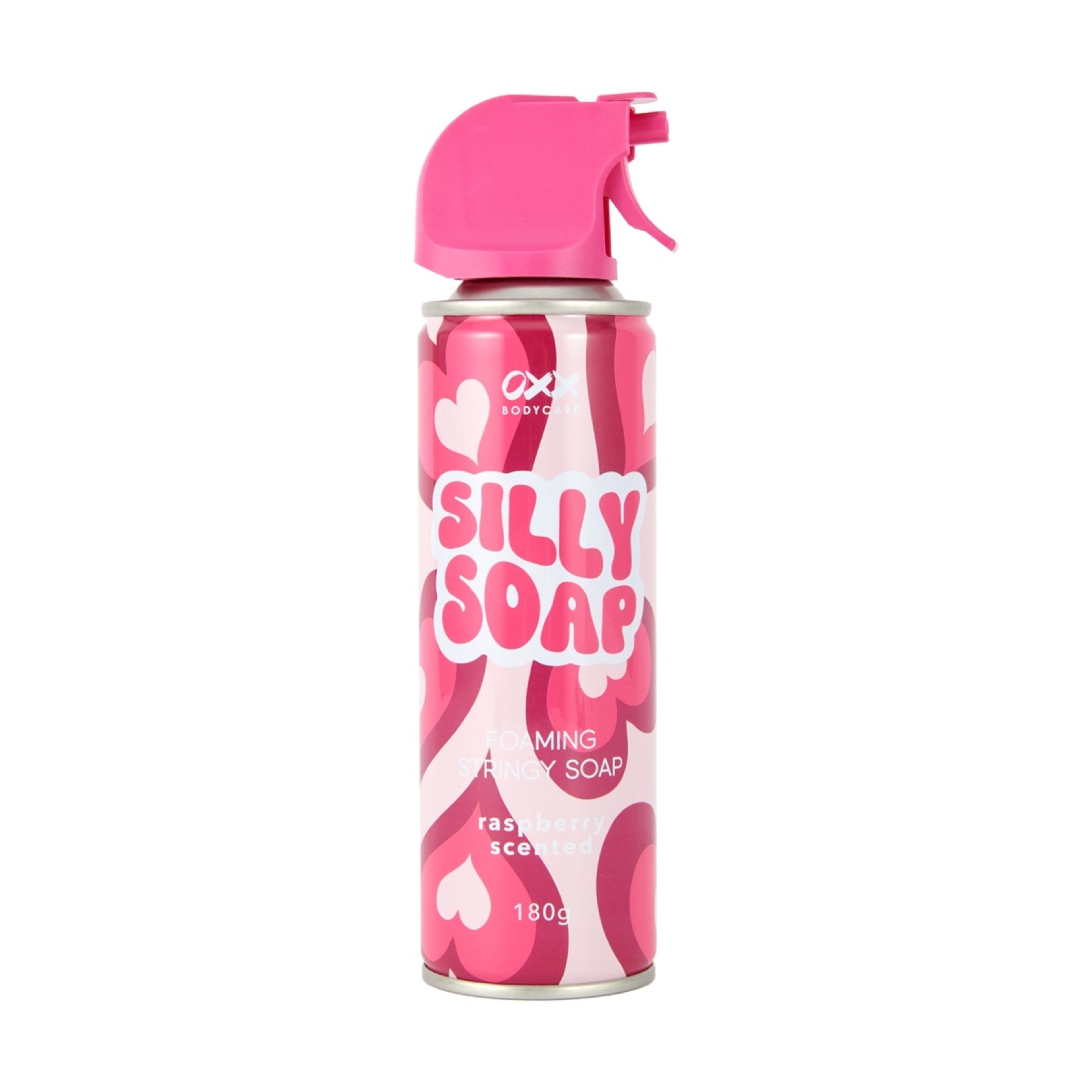 1 OXX Bodycare Silly Soap Foaming Stringy Soap 180g - Raspberry Scented, 1 of 3