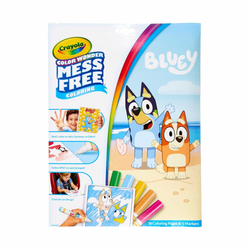 Crayola Color Wonder Bluey Mess-Free Colouring Kit - Kmart