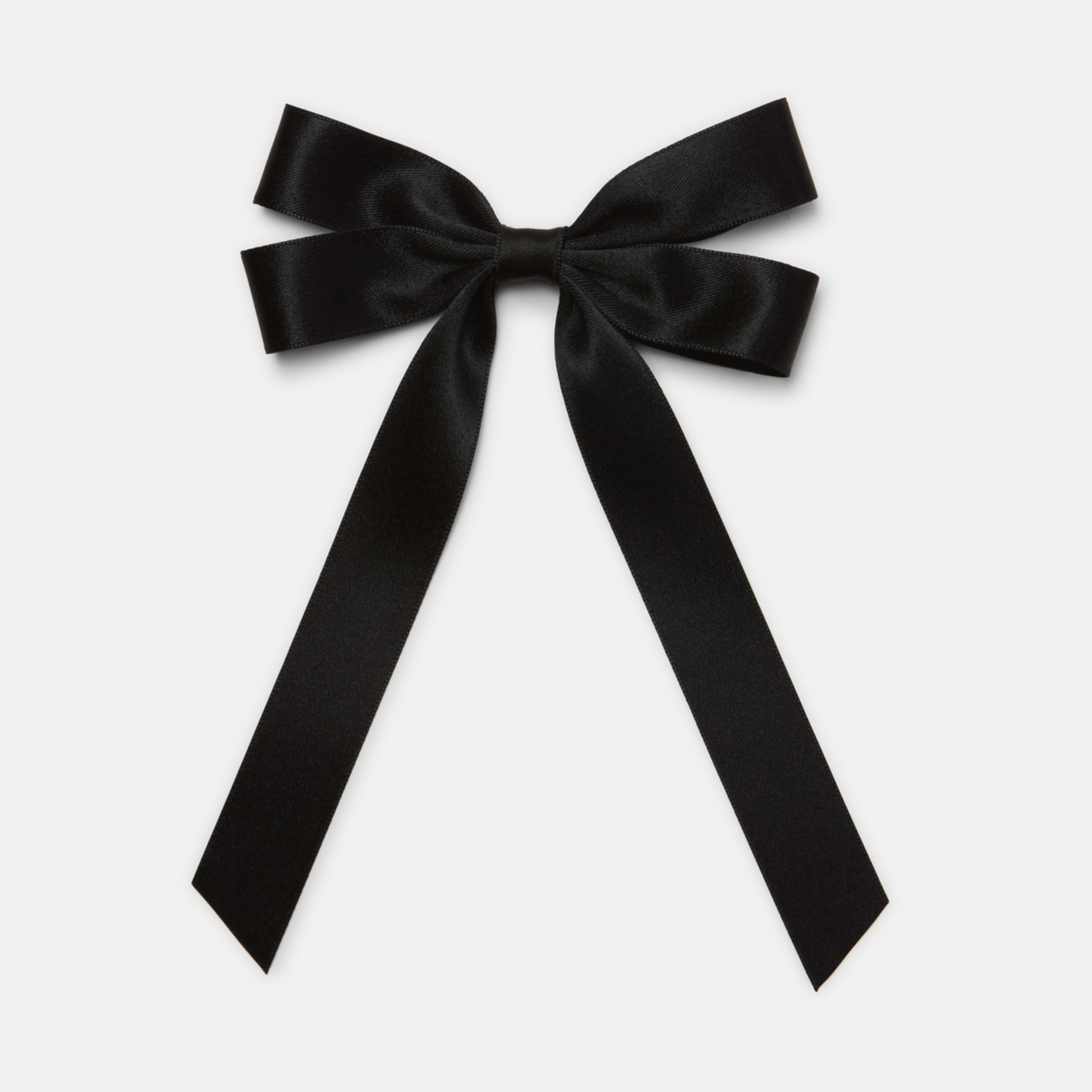 1 Black Large Bow Hair Clip