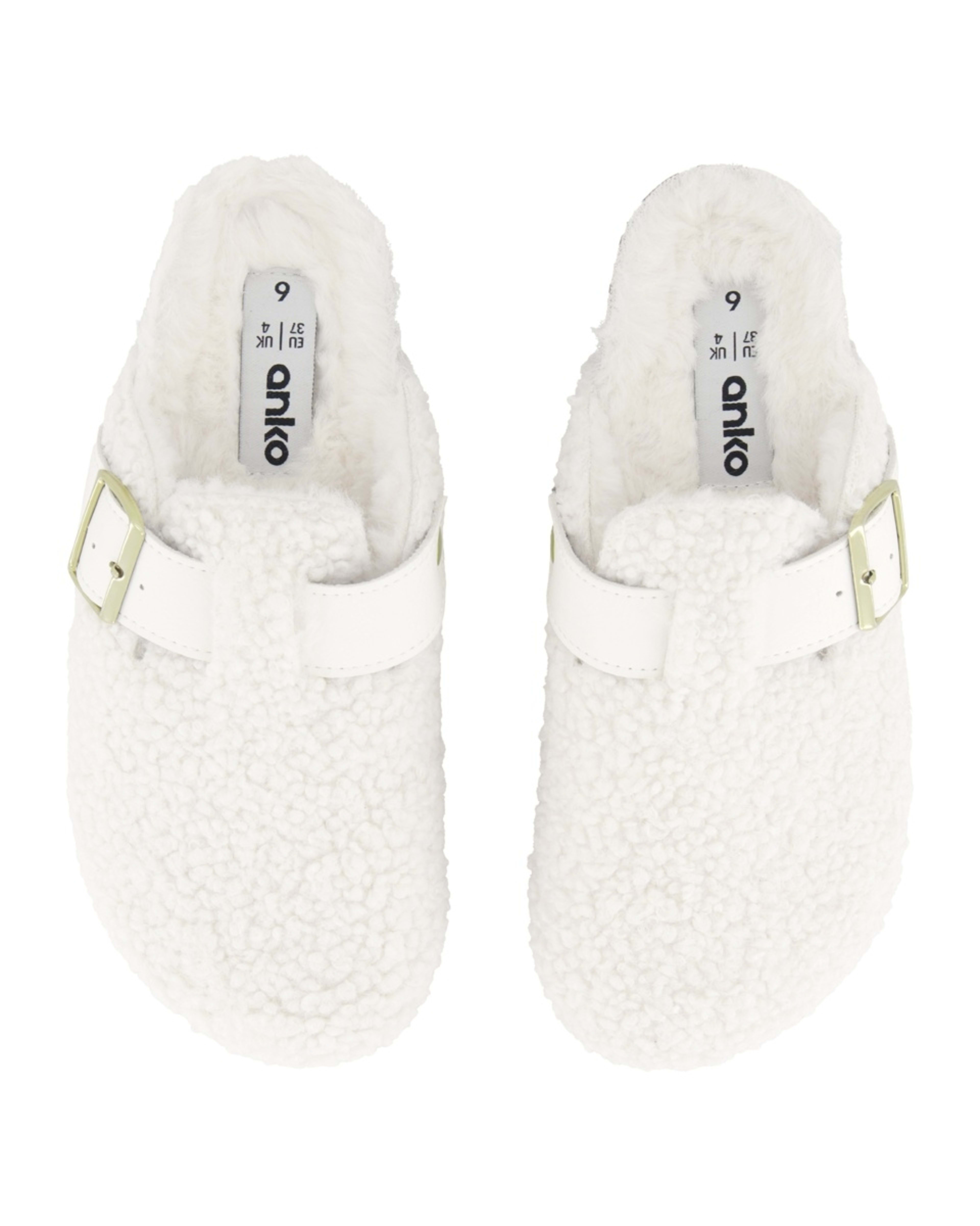 2 Furlined Footbed Clog Slides Snw White, 2 of 3