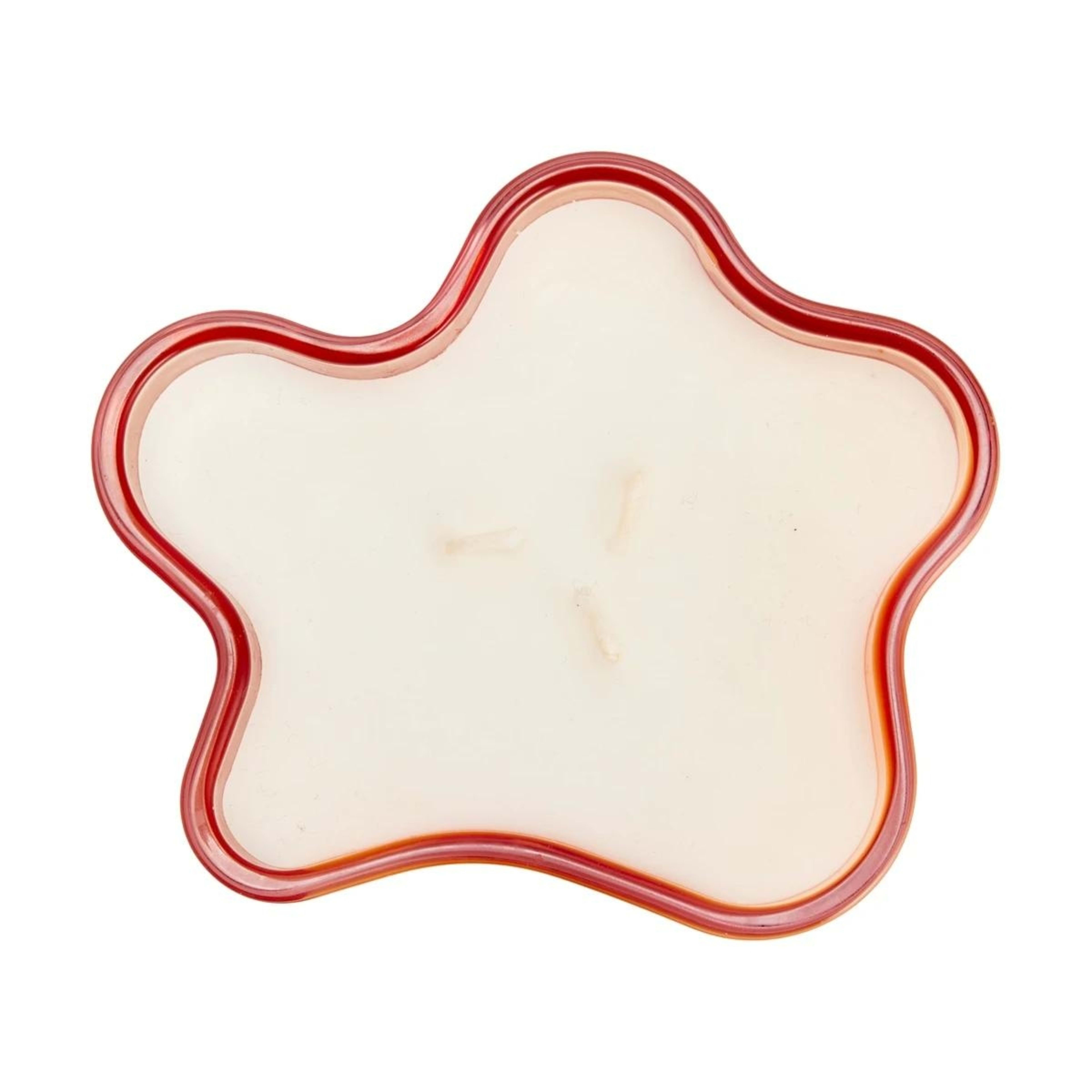 3 Peach and Orange Ombre Wave Fragrant Candle, 3 of 4
