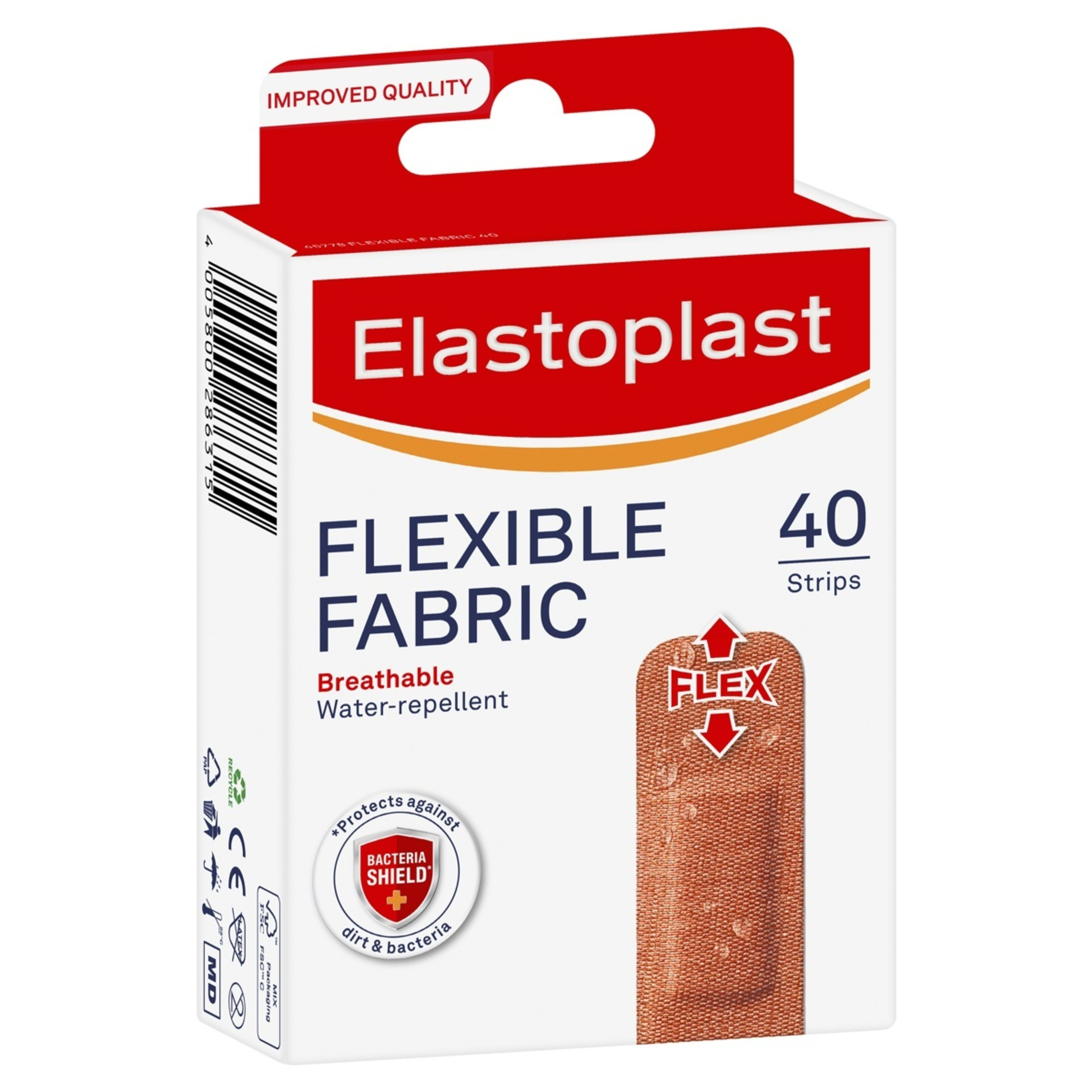 8 40 Pack Elastoplast Flexible Fabric Plasters, 8 of 8