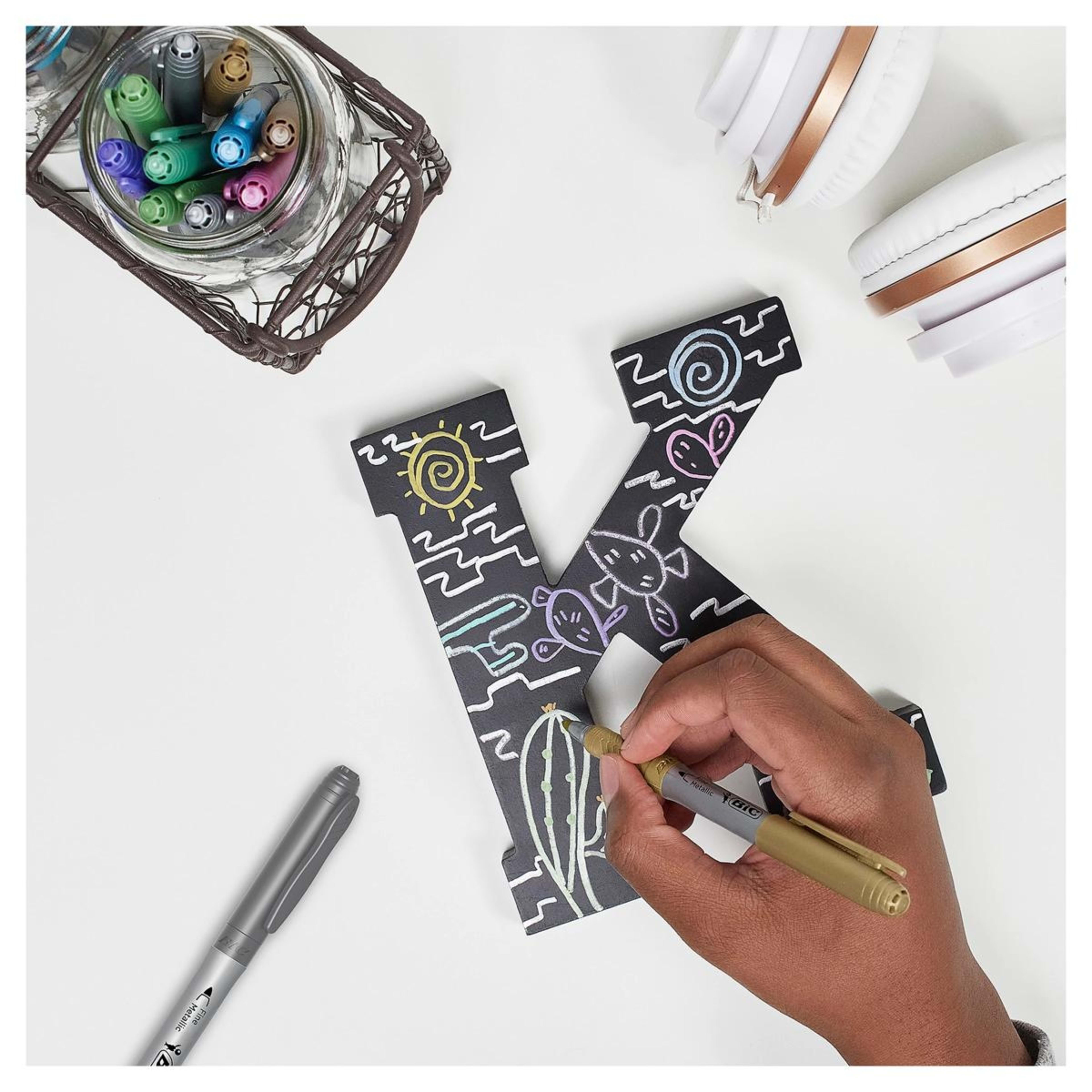 7 5 Pack BIC Intensity Permanent Metallic Markers, 7 of 9