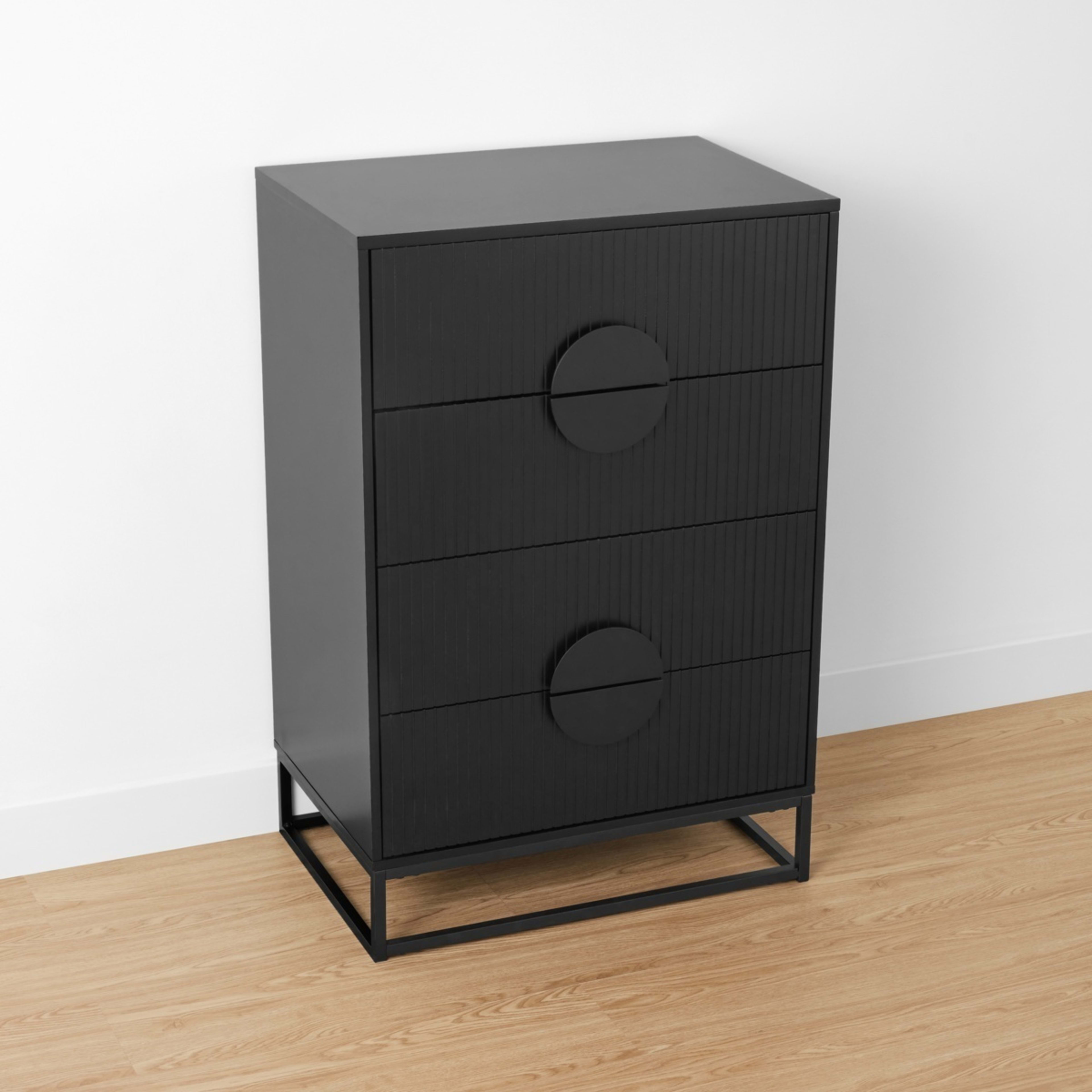 5 Stevie 4 Drawer Chest - Black, 5 of 10