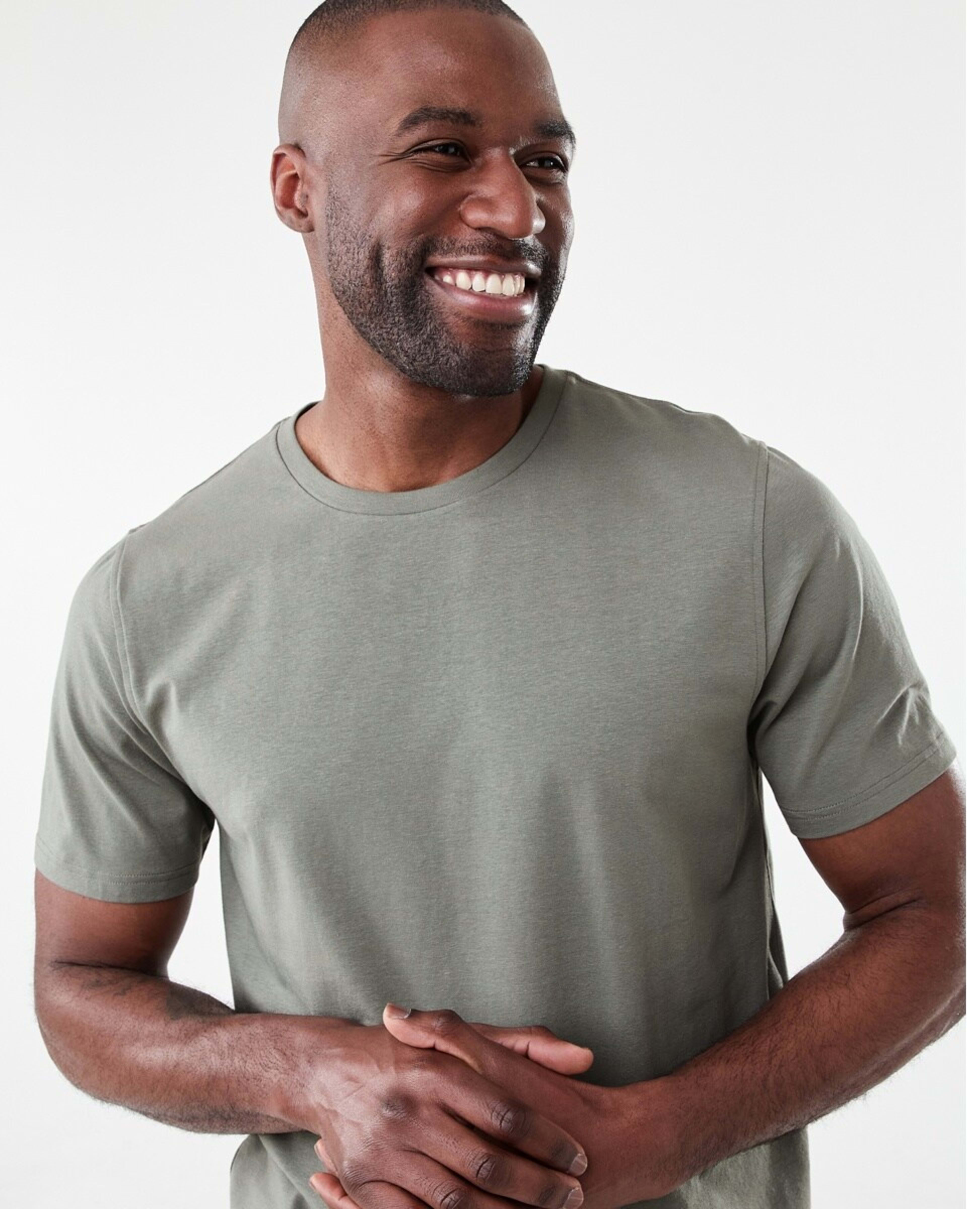 4 Cotton Elastane Sleep Top Grn Moss, 4 of 6