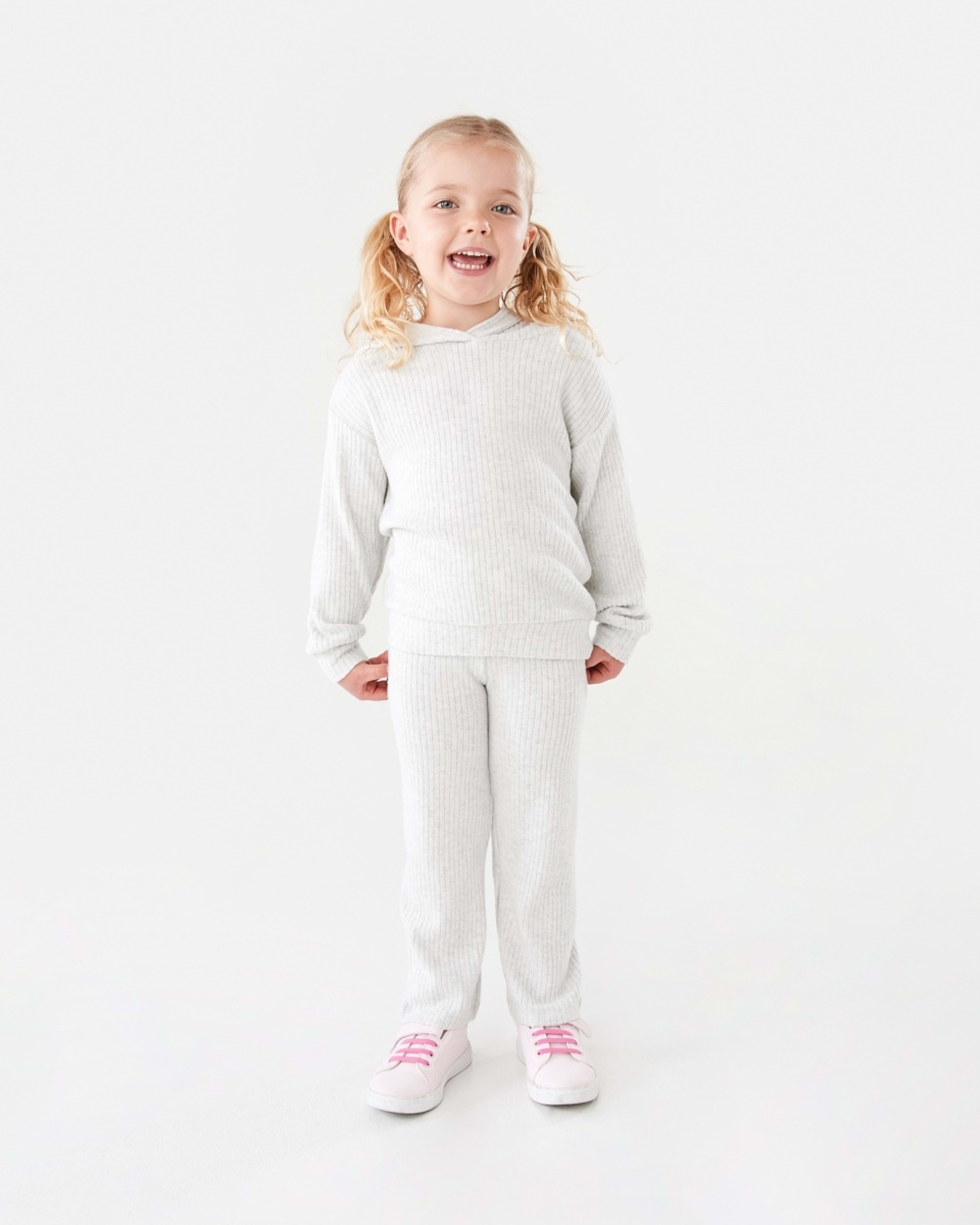 5 Wide Leg Brushed Leggings Wht Marle, 5 of 8