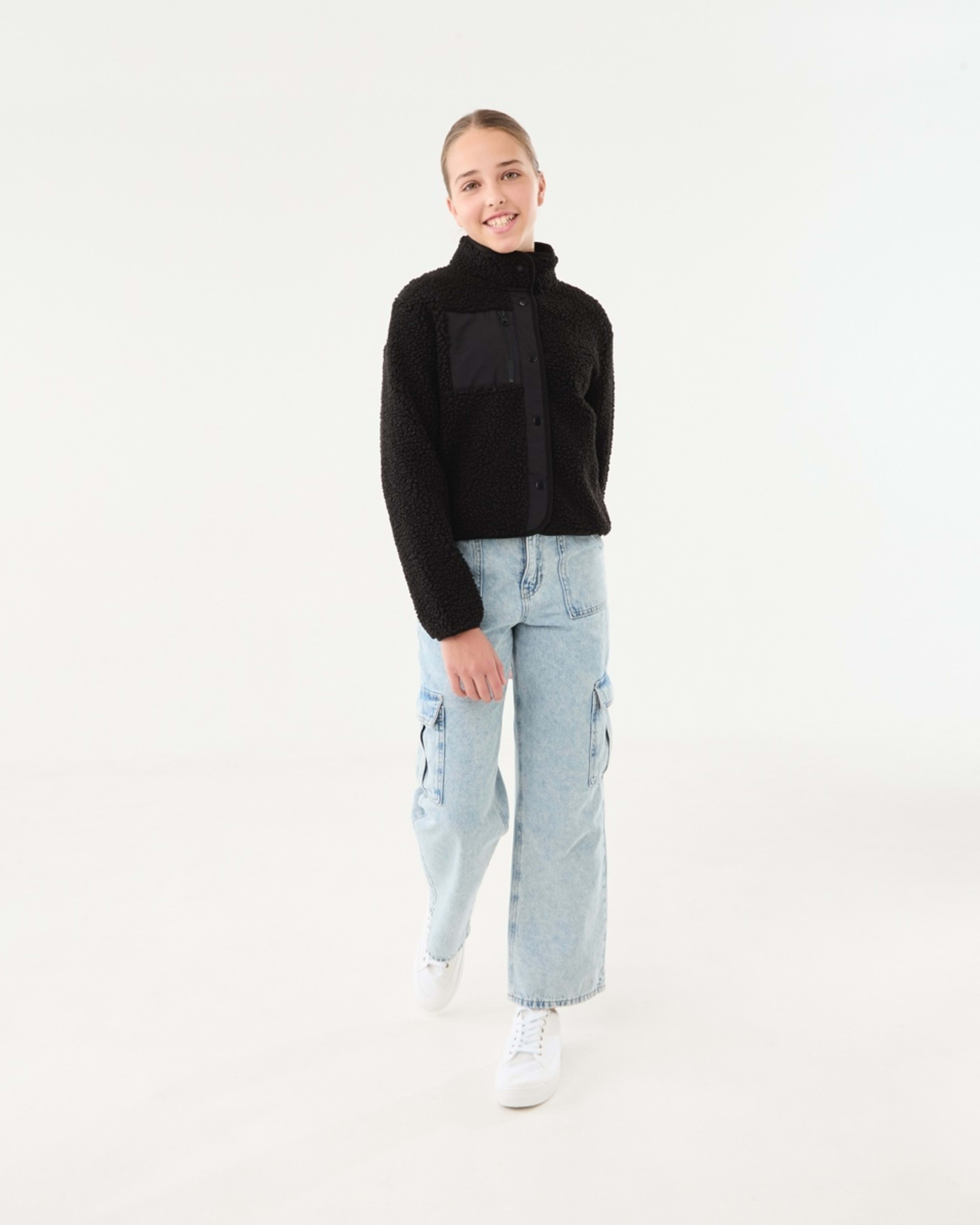 7 Teddy Fleece Jacket Black, 7 of 10