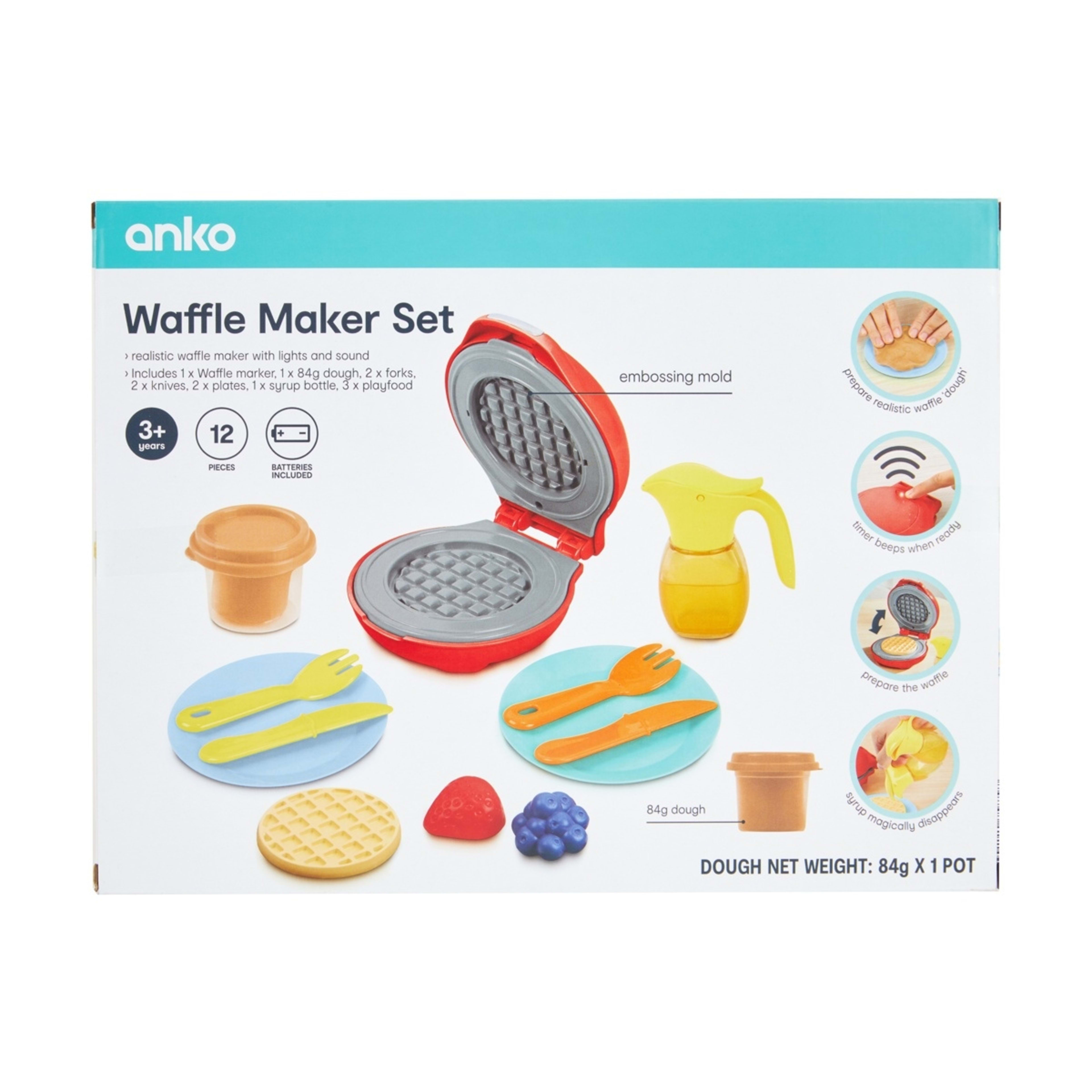 10 12 Piece Waffle Maker Playset, 10 of 10