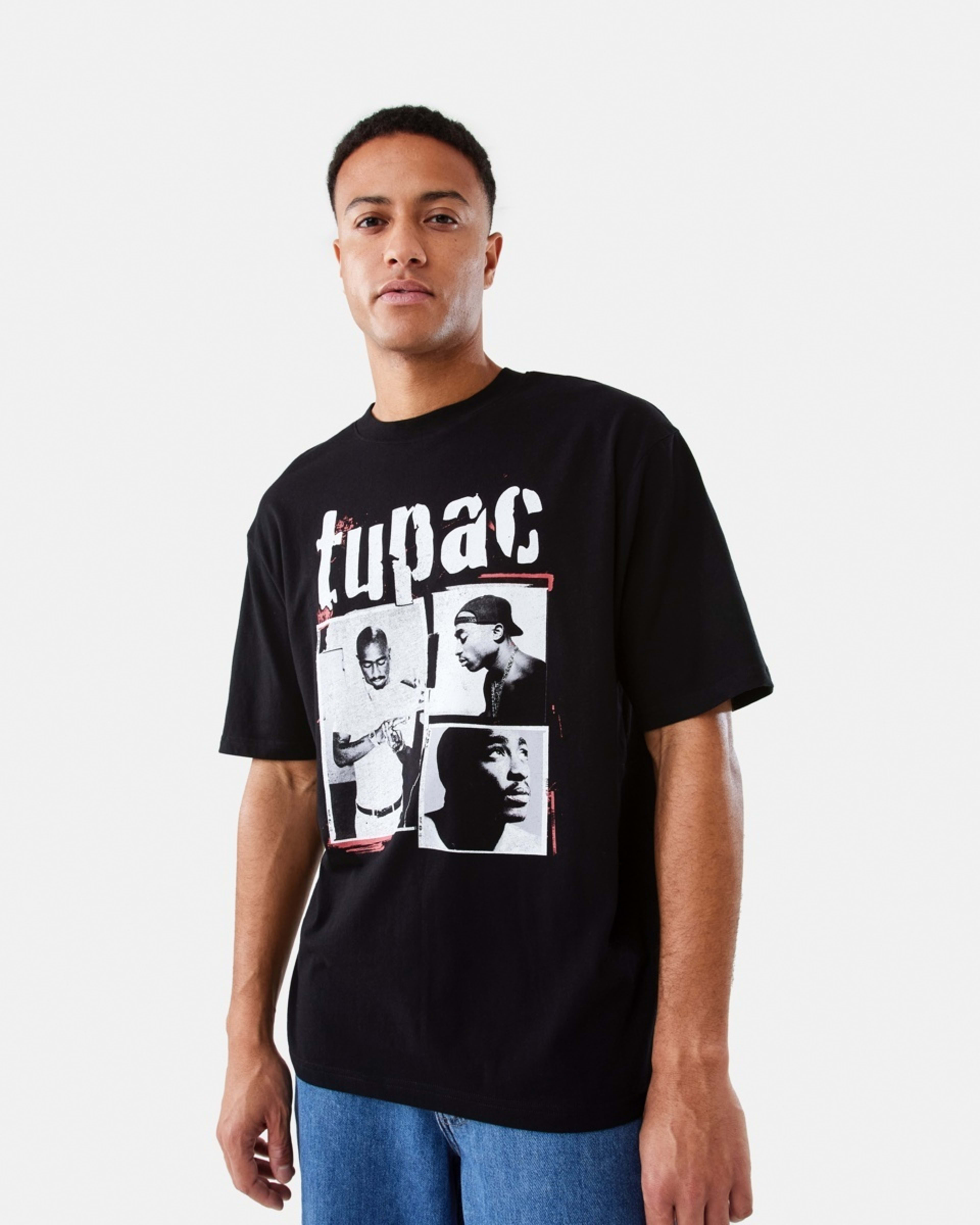 1 Tupac License T-shirt BLACK, 1 of 6