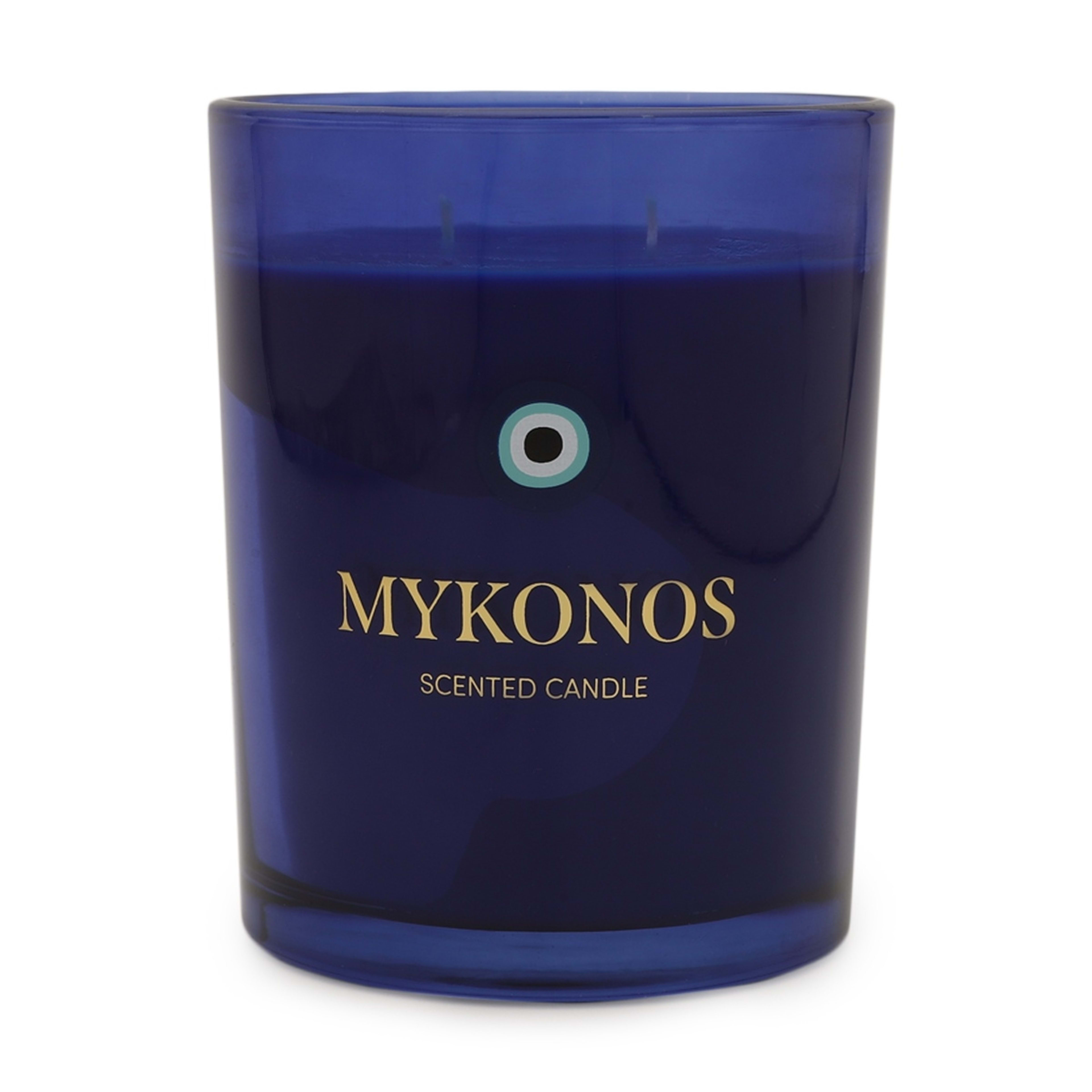 4 Mykonos Glass Candle, 4 of 6