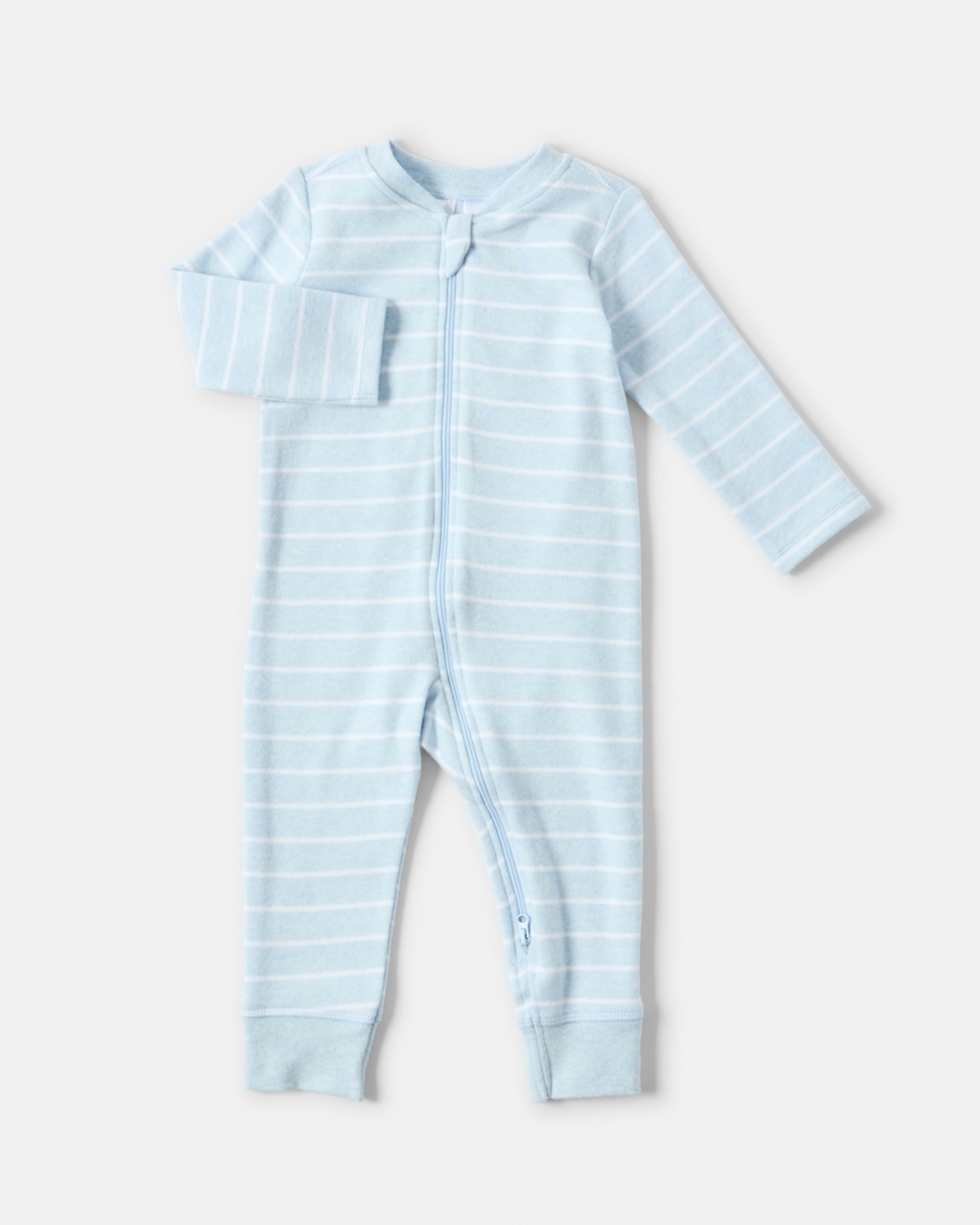 1 Sueded Coverall Blu Stripe, 1 of 4