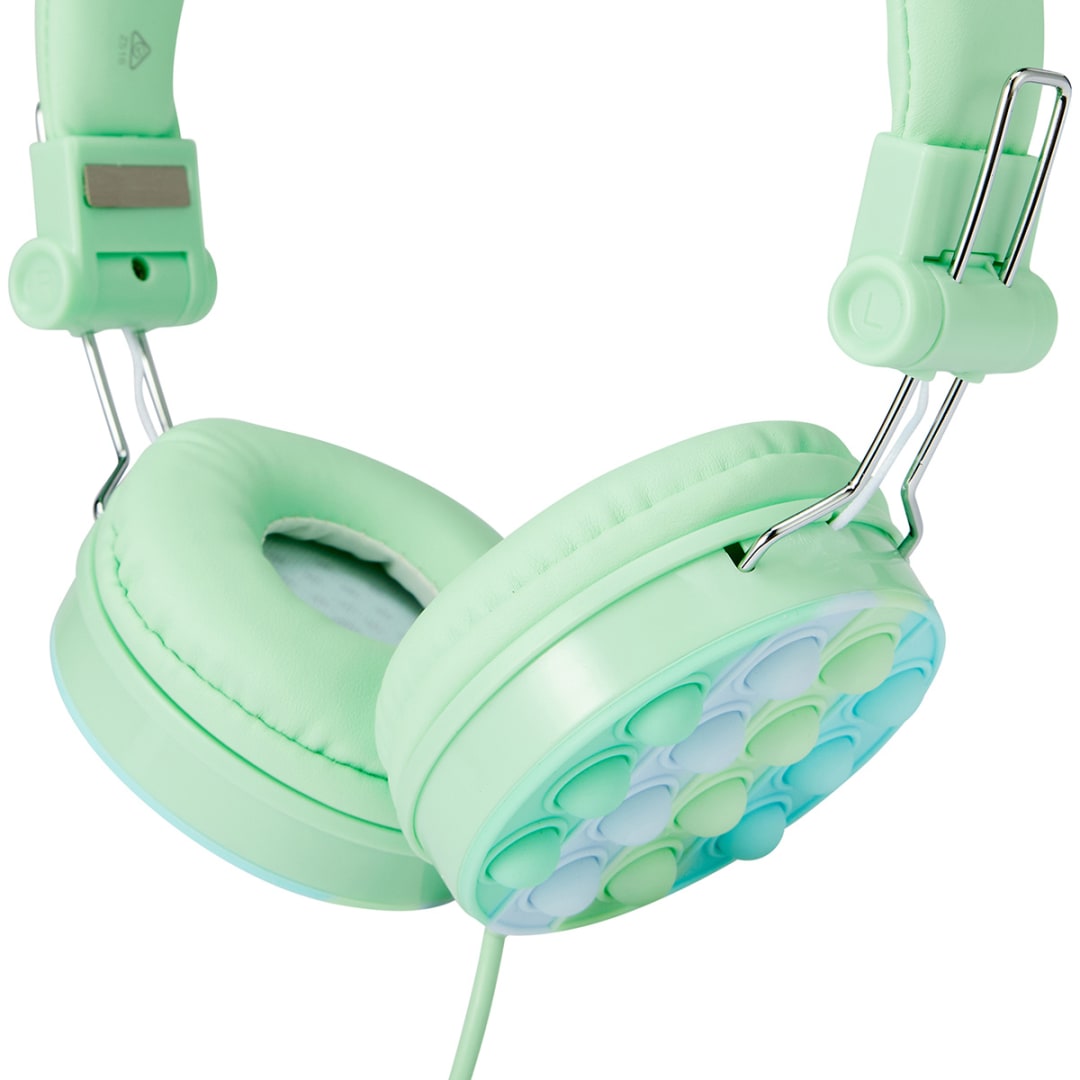 Wired Kids Popit Headphones Green Kmart