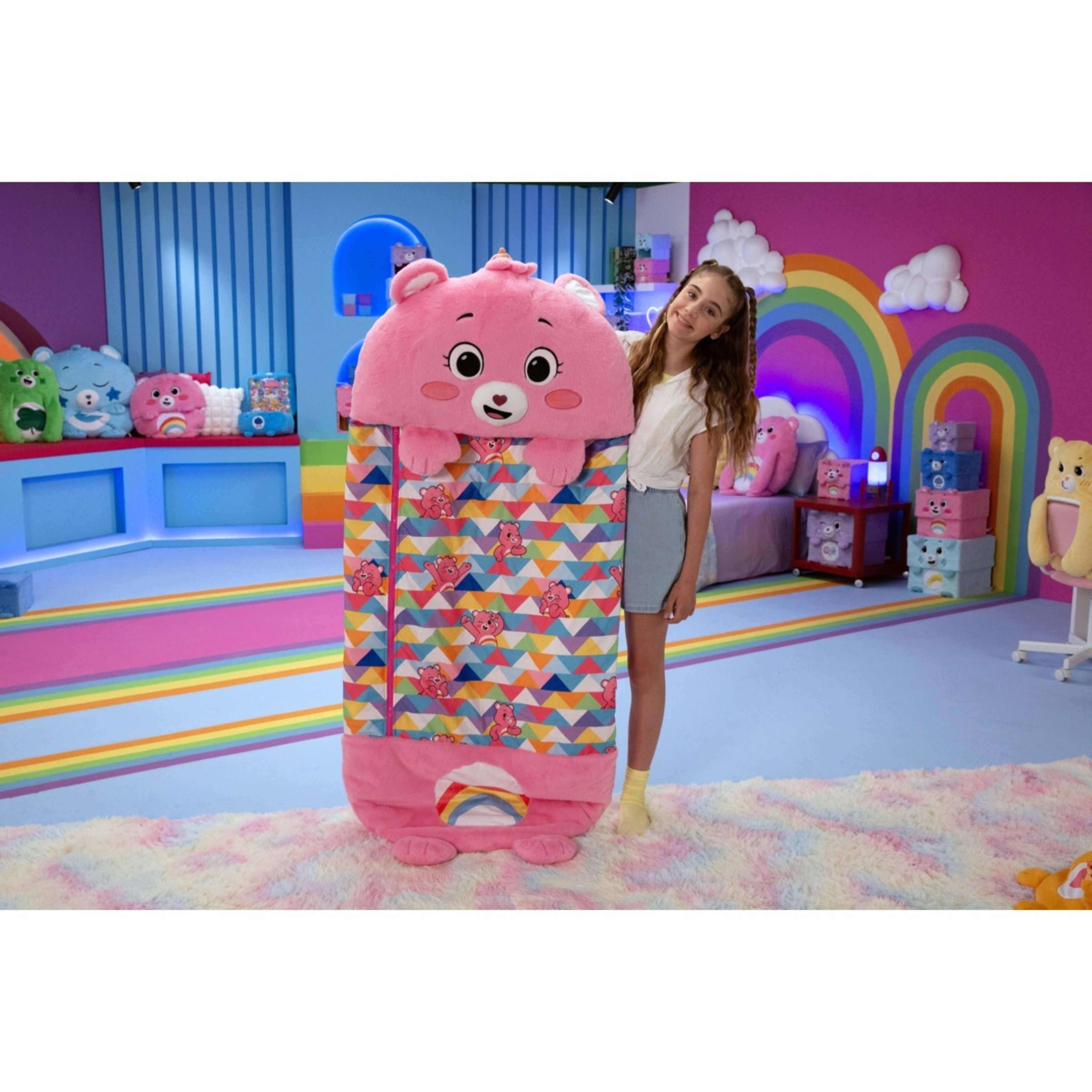 Happy Nappers Care Bears On The Go Sleep Sack Surprise Pillow