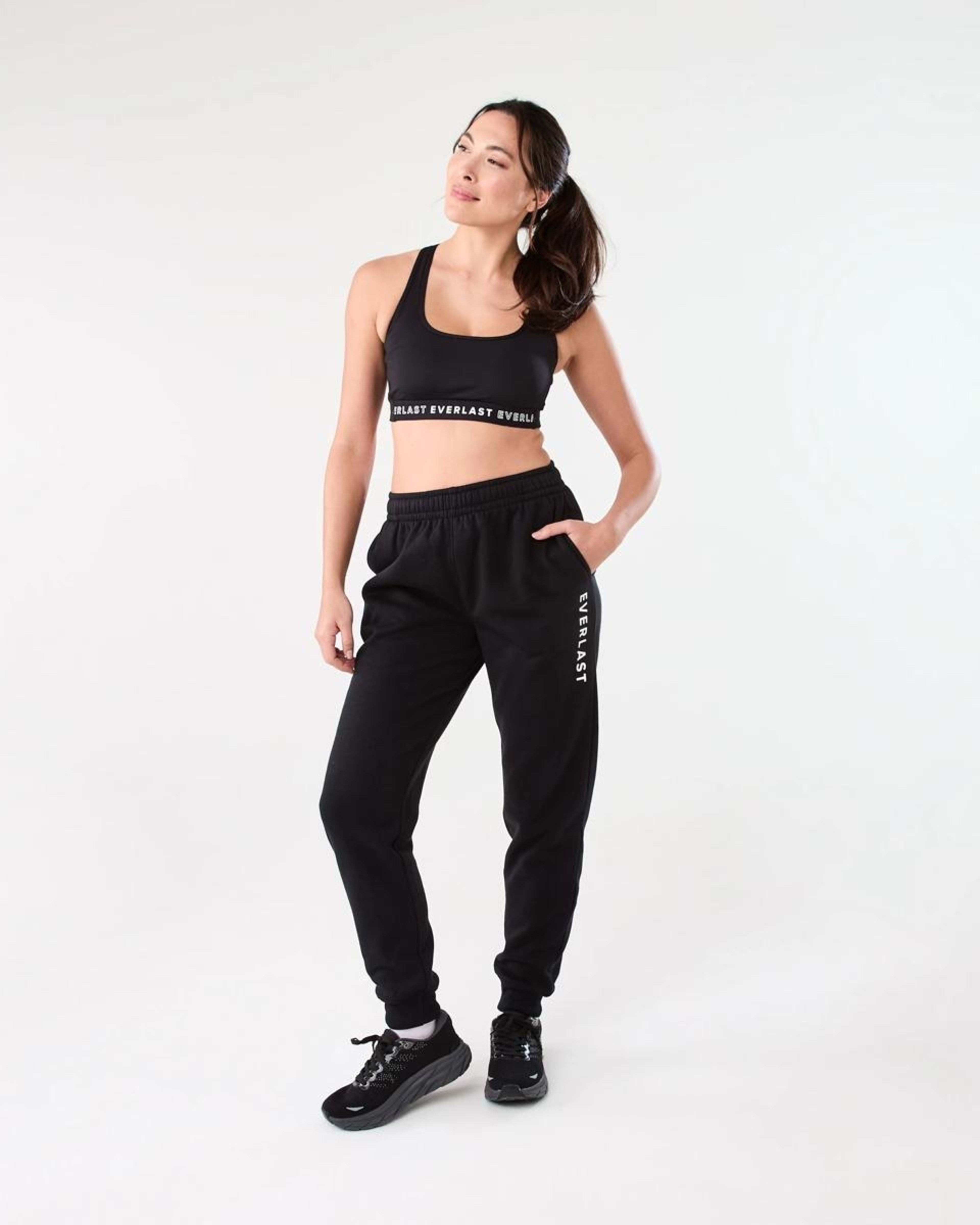 7 Everlast Womens Core Trackpants EVERLAST SIMPLE LOGO BLACK, 7 of 8