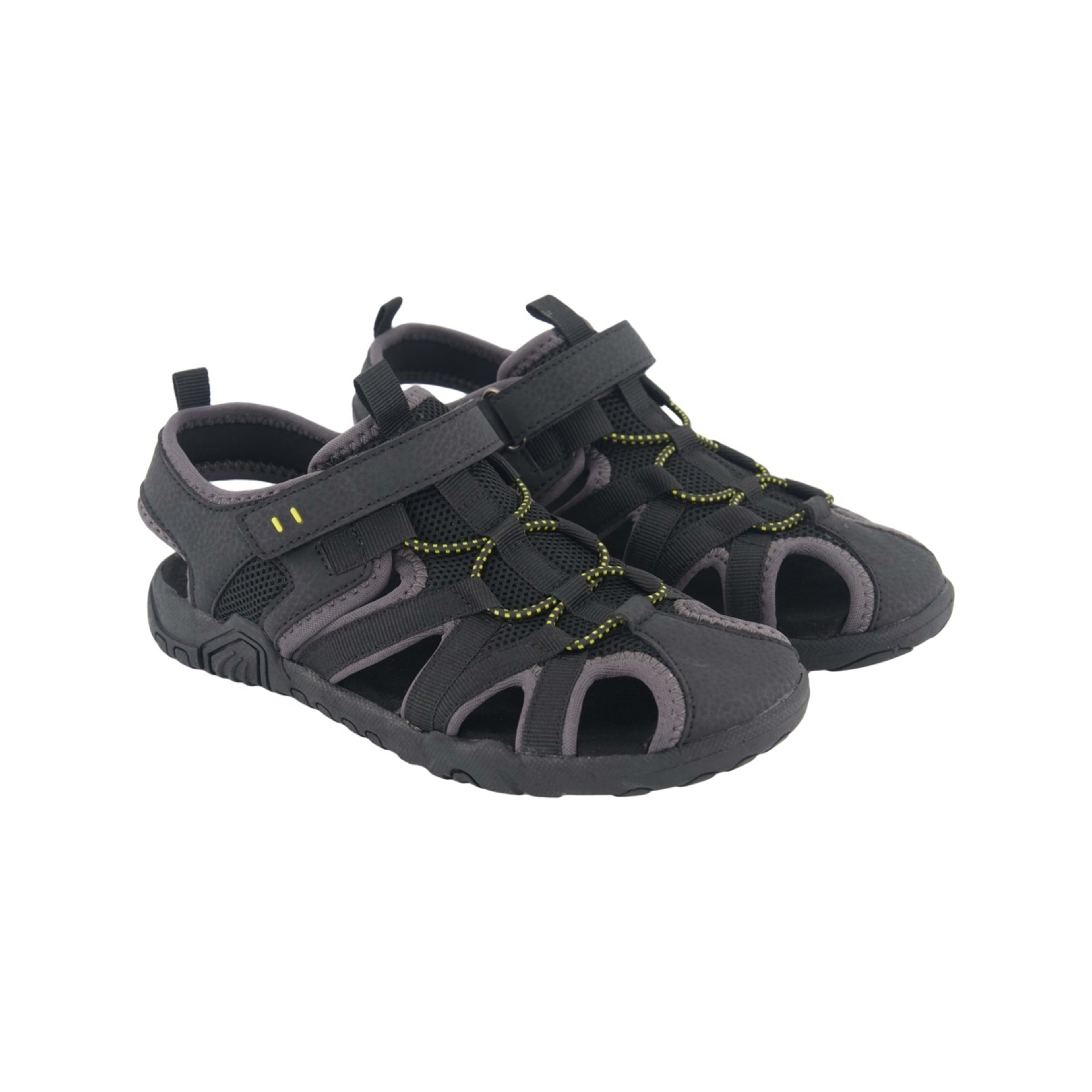 2 Senior Closed Toe Sandals Black, 2 of 4