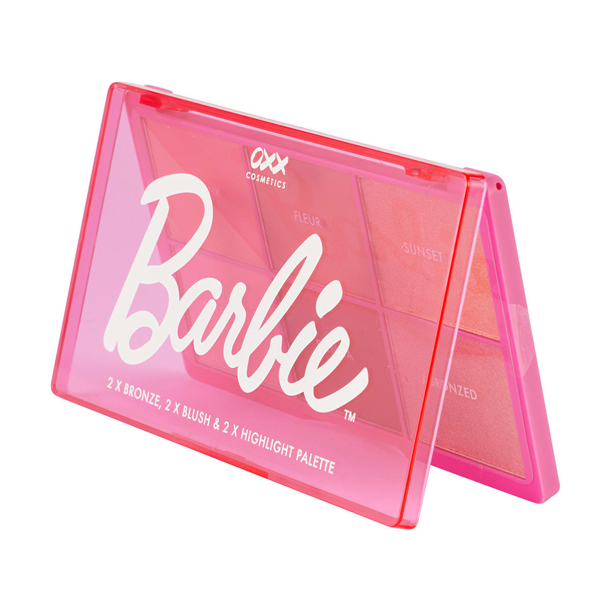 OXX Cosmetics 6 Piece Barbie Bronze, Blush and Highlight Palette Kmart NZ
